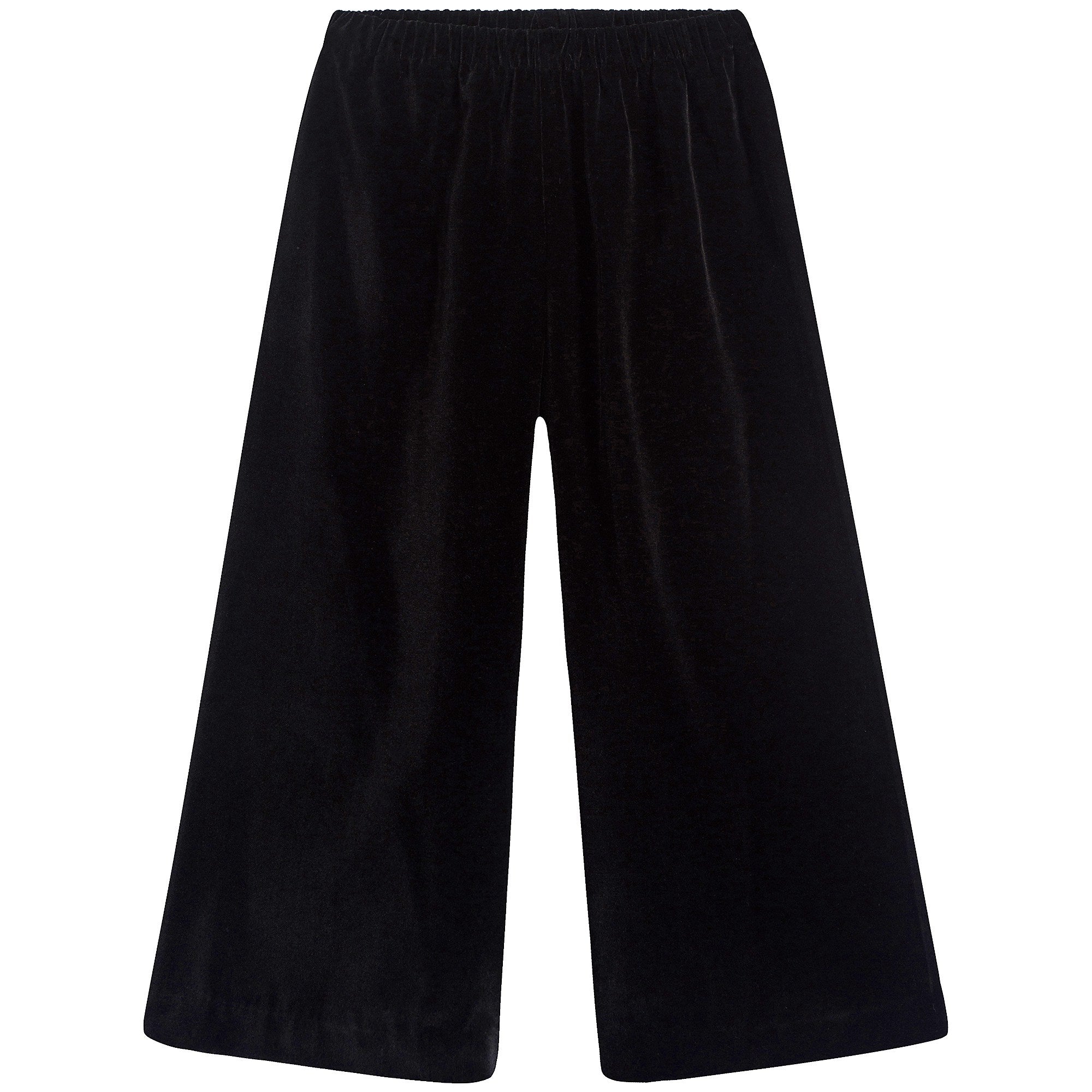 Girls Black Straight Trousers