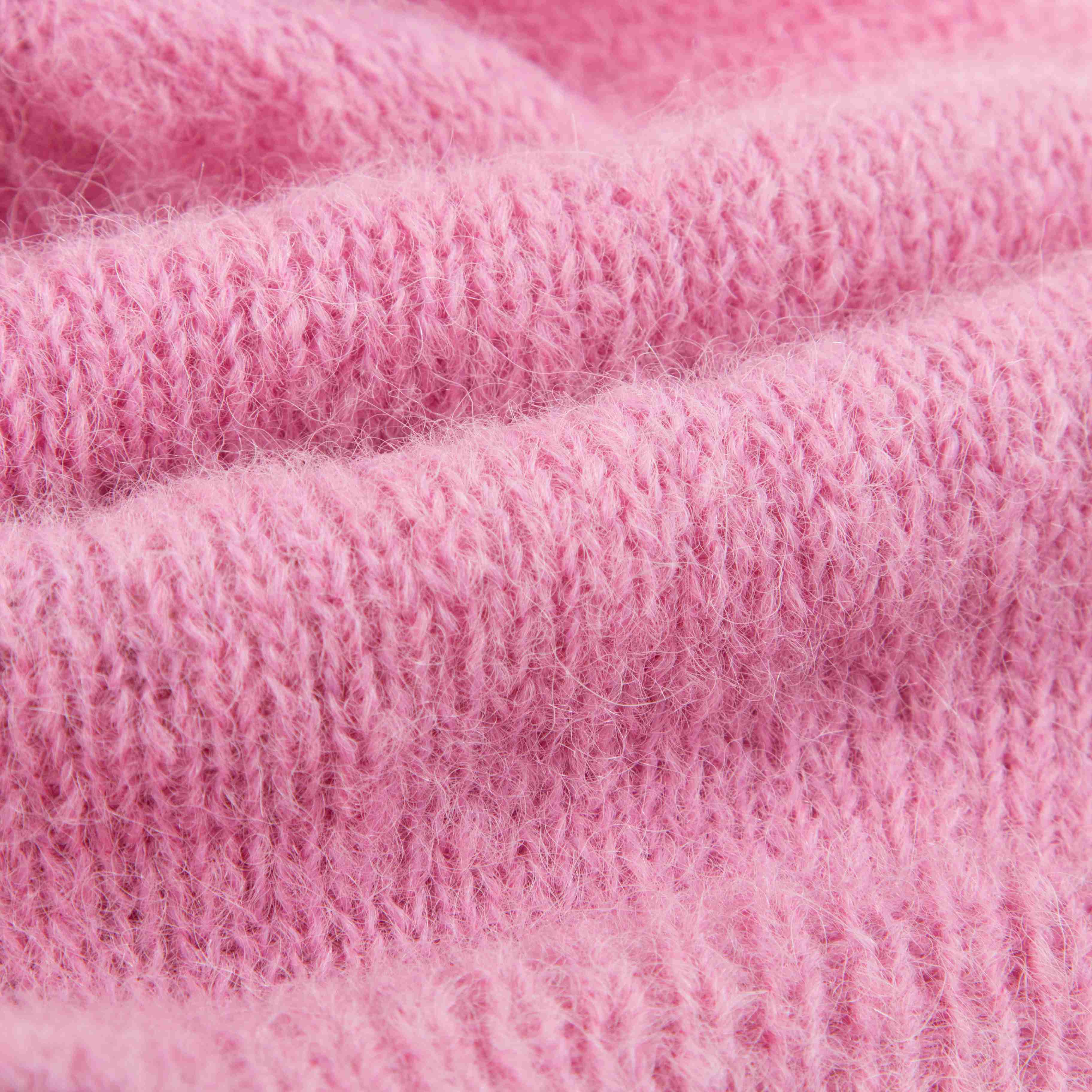 Girls Pink Alpaca Knitted Hat
