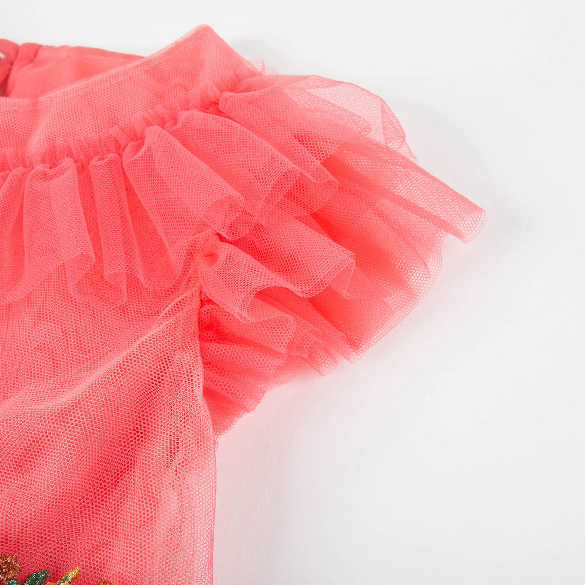 Robe corail rose pour bébés filles