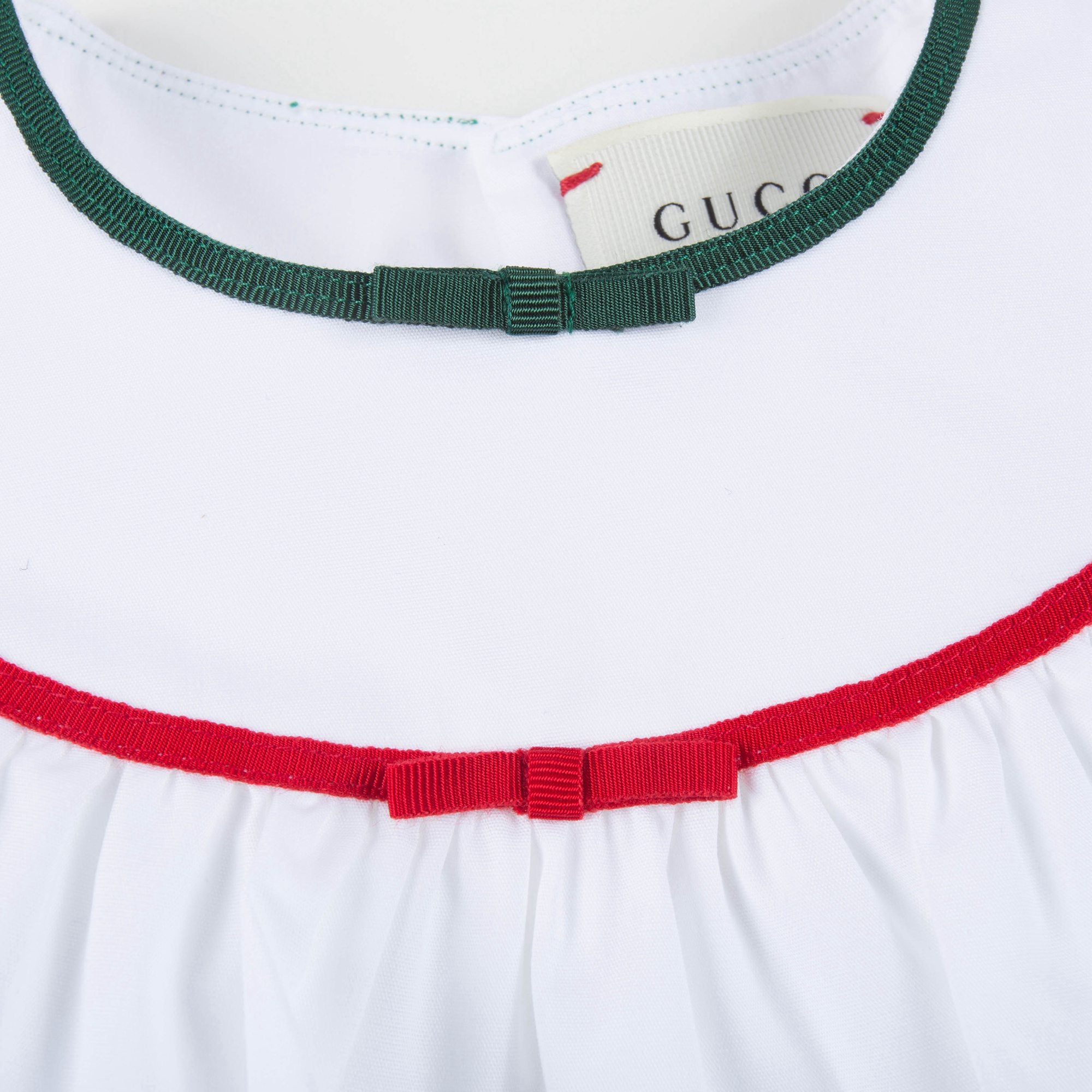 Baby Girls White Cotton Blouse