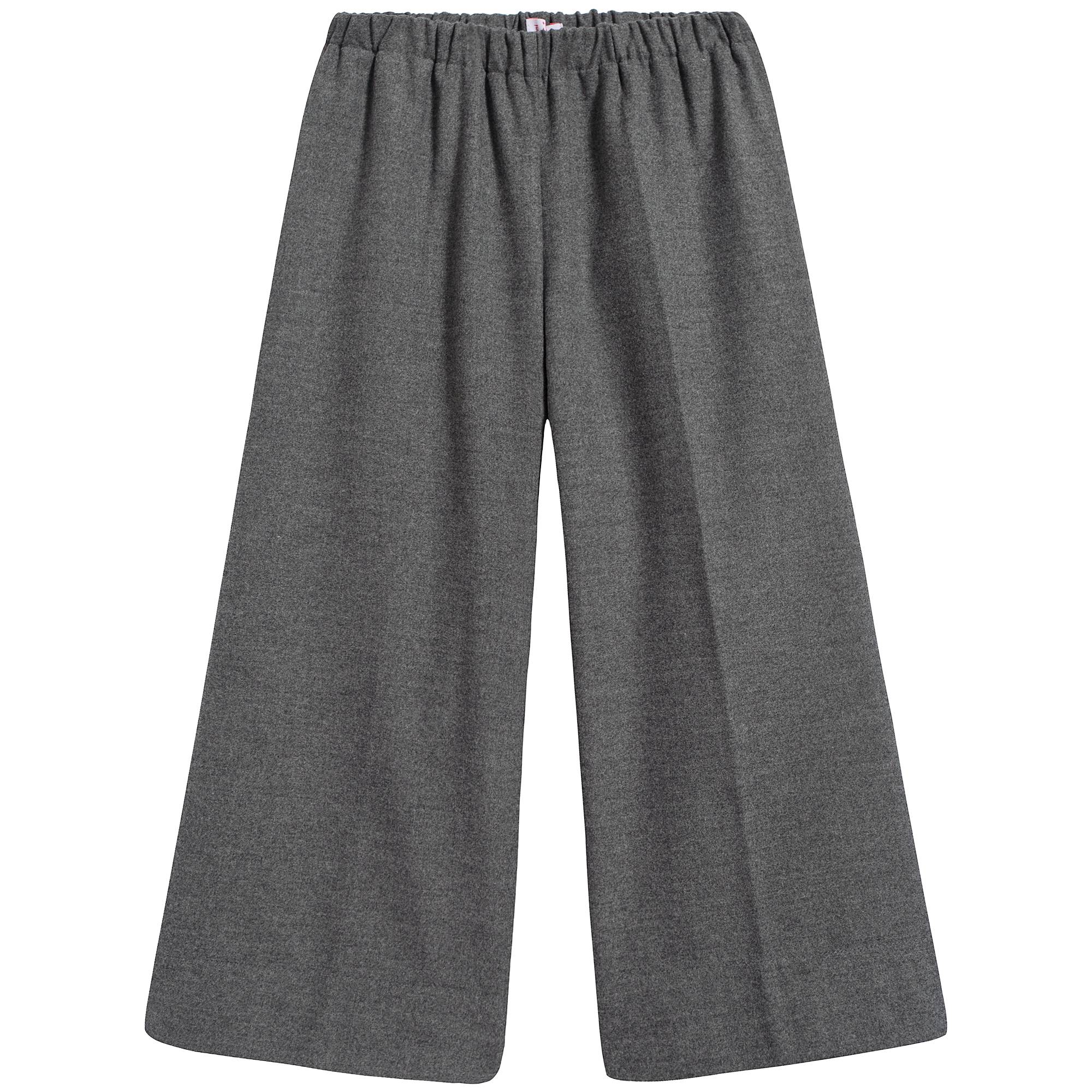 Girls Grey Elastic Waist Trousers