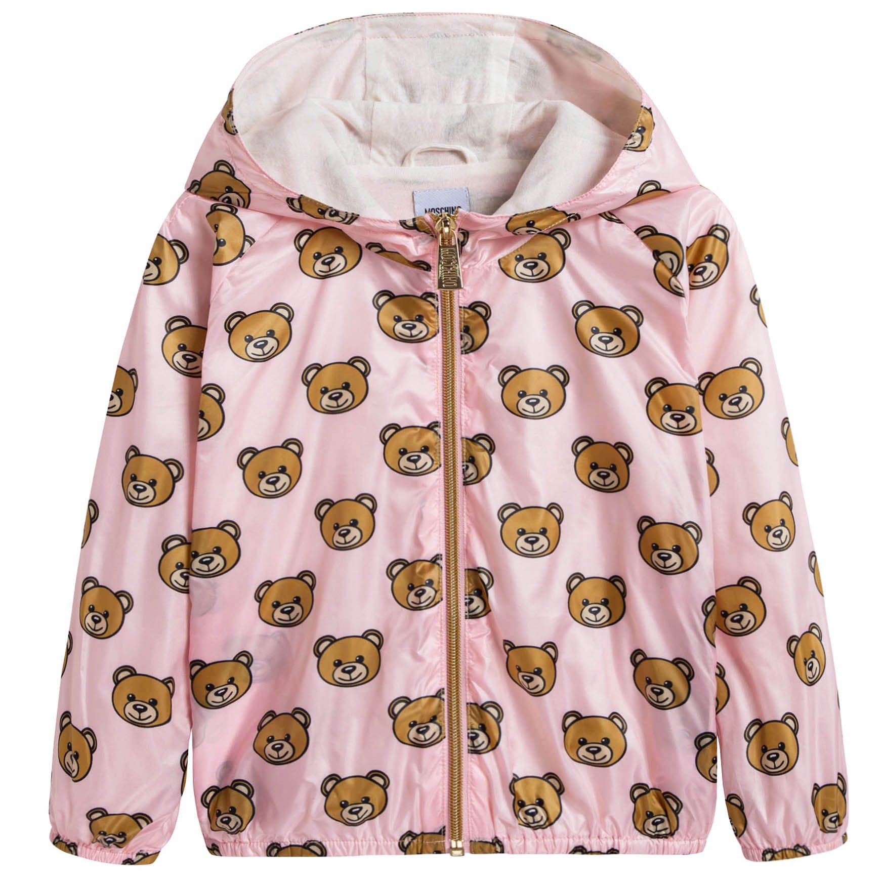 Baby Girls Pink Teddy Bear Jacket