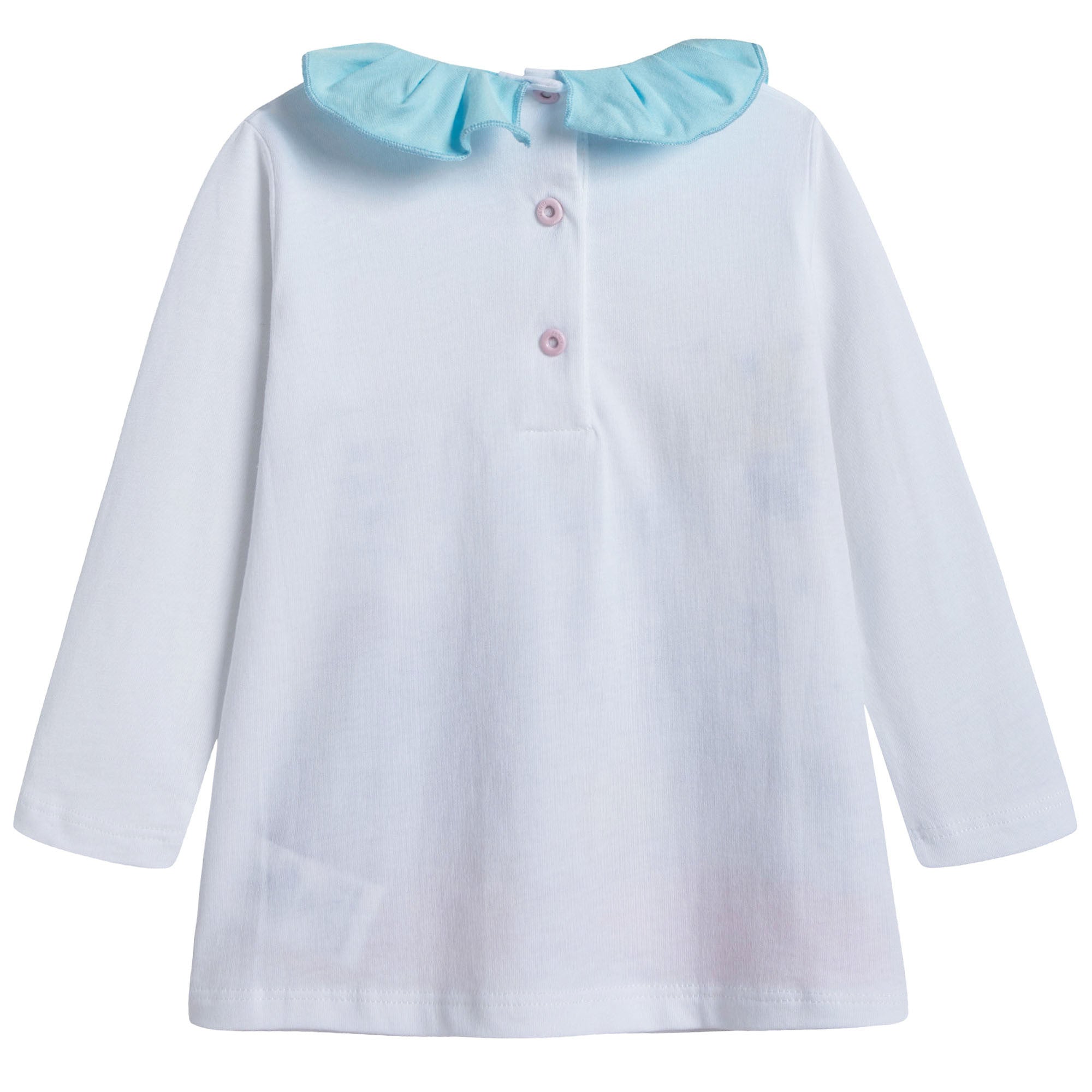 Baby Girls White Cotton Blouse