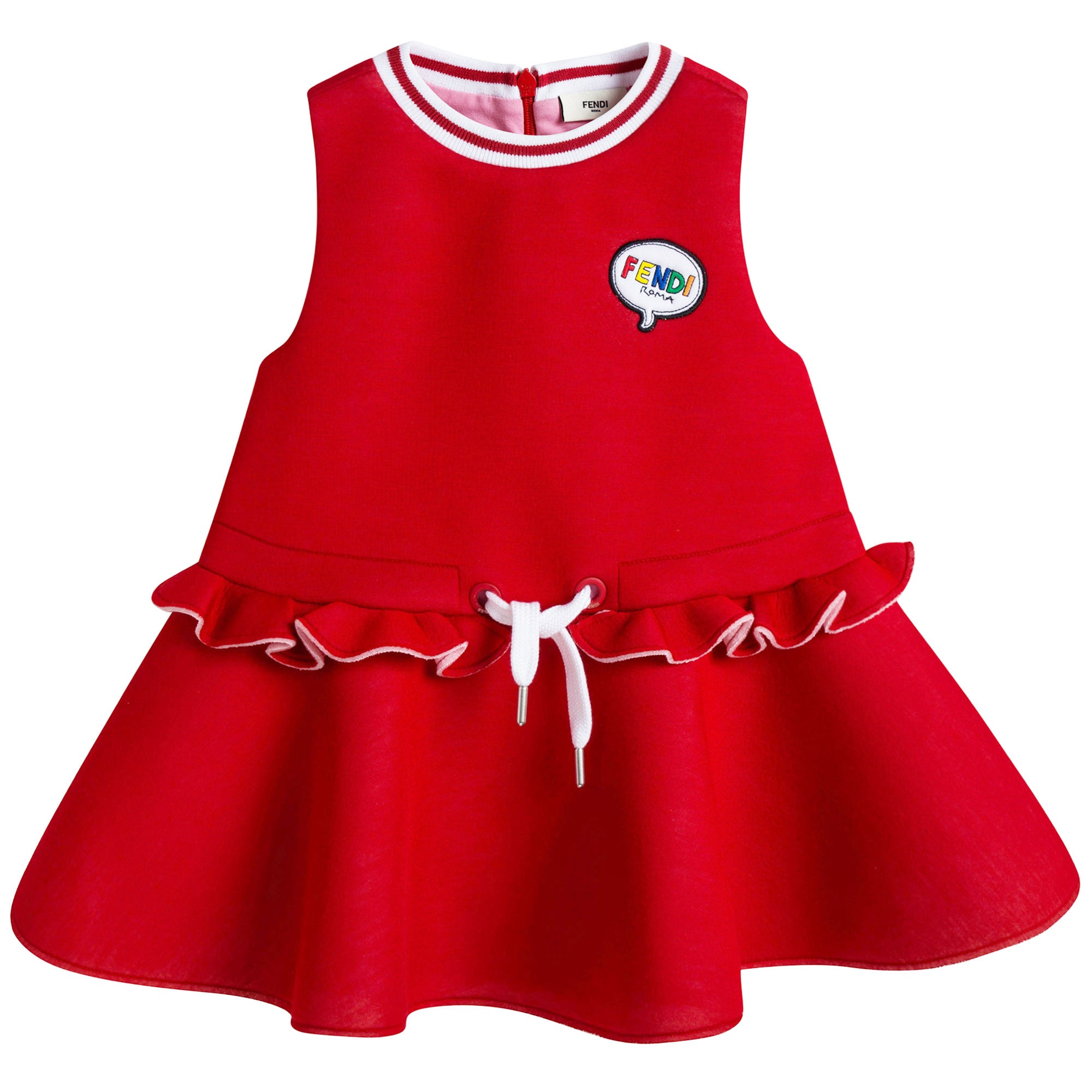 Baby Girls Red Neoprene Dress