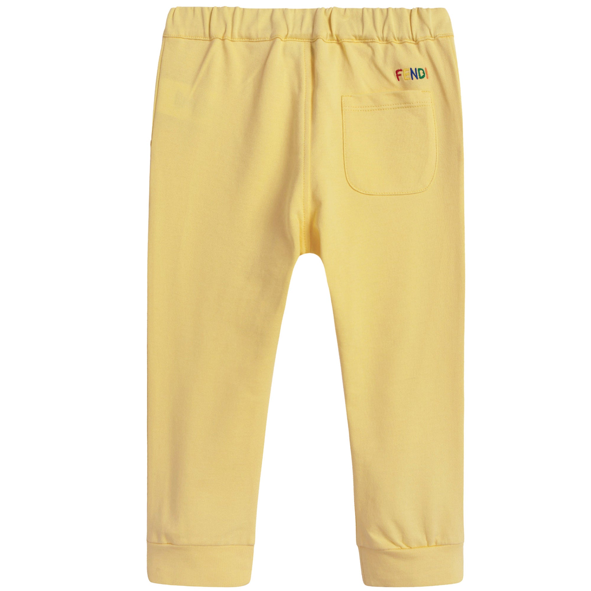 Baby Girls Yellow Neoprene Trousers