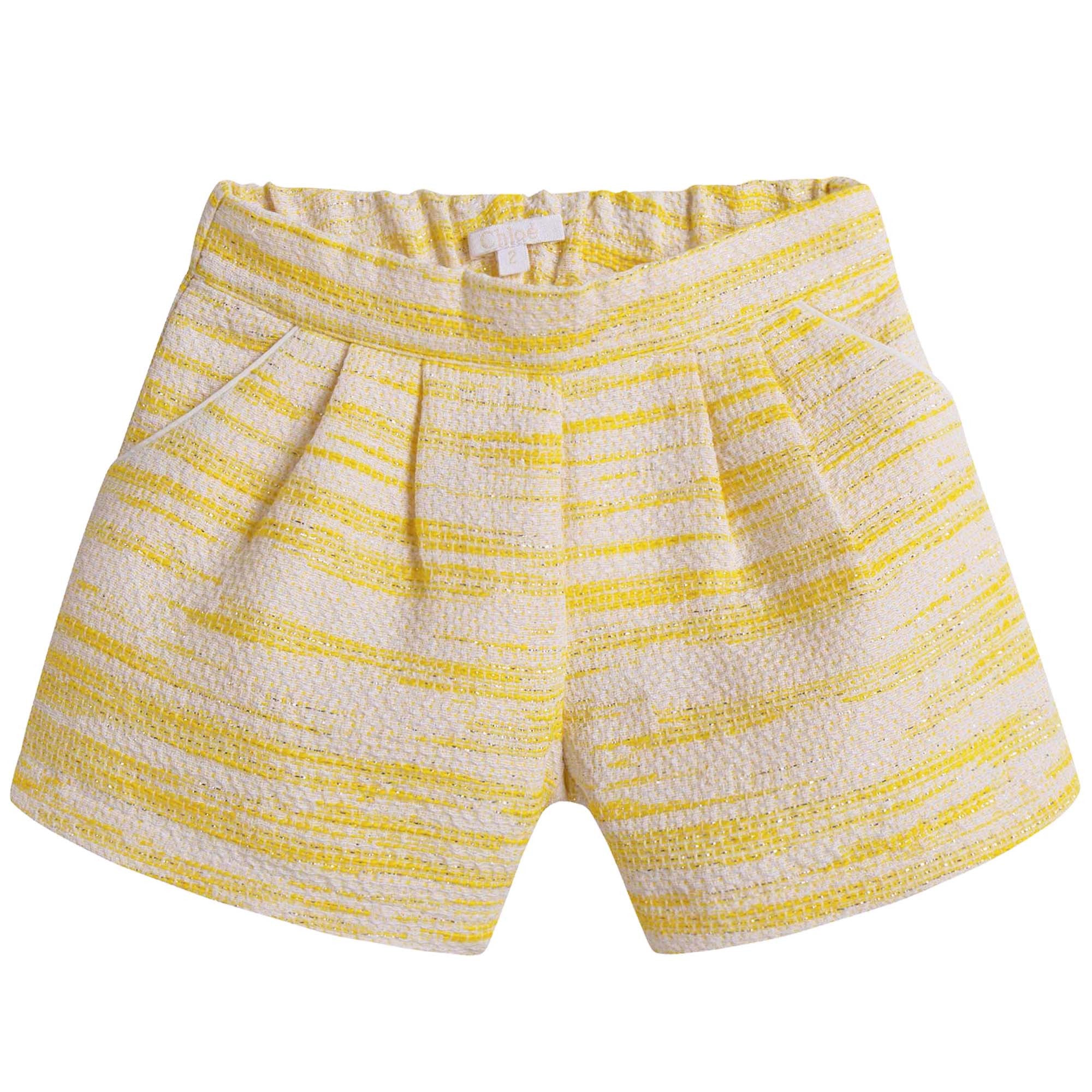 Baby Girls Yellow Shorts