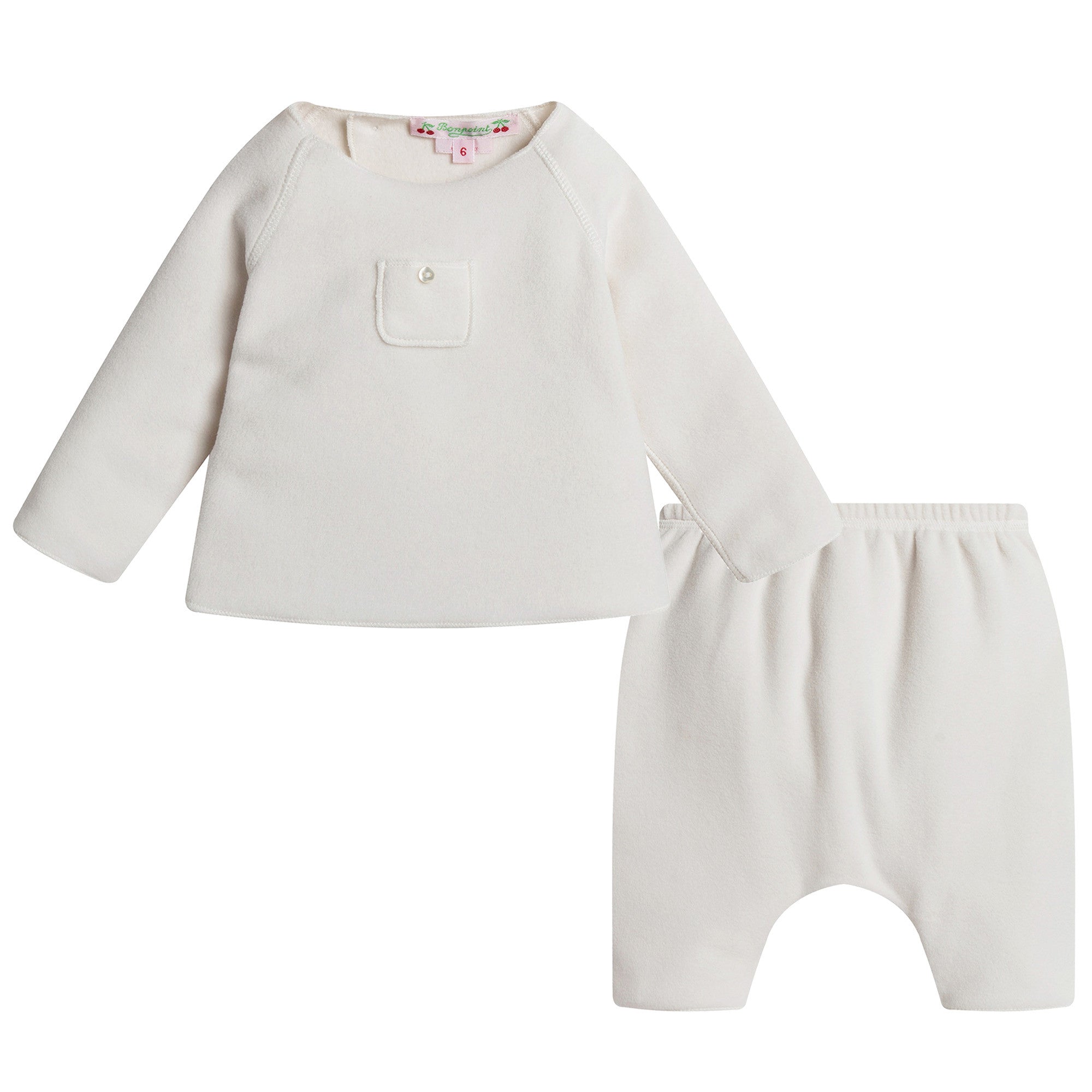 Baby Beige Tops & Bottoms Two Piece Set - CÉMAROSE | Children's Fashion Store - 1