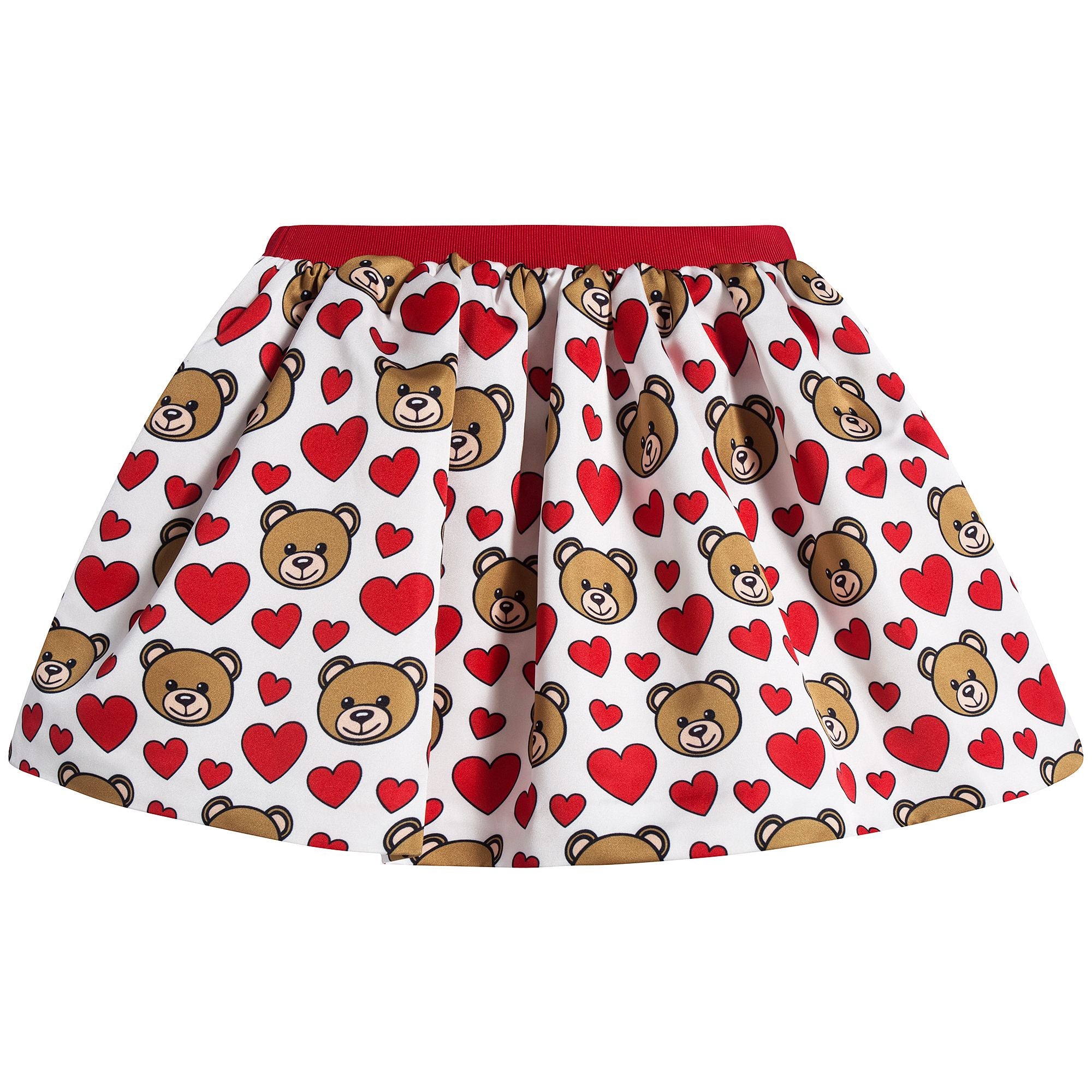 Baby Girls Ivory Toy Hearts Skirt