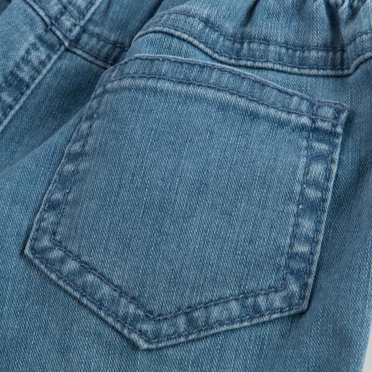 Jeans en coton bleu pour bébés filles