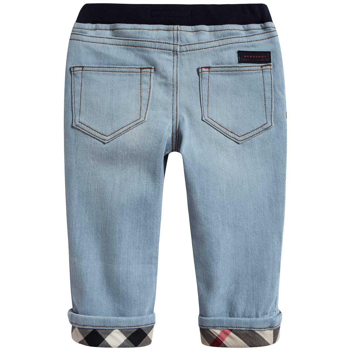 Pantalon en coton bleu clair pour bébé garçon