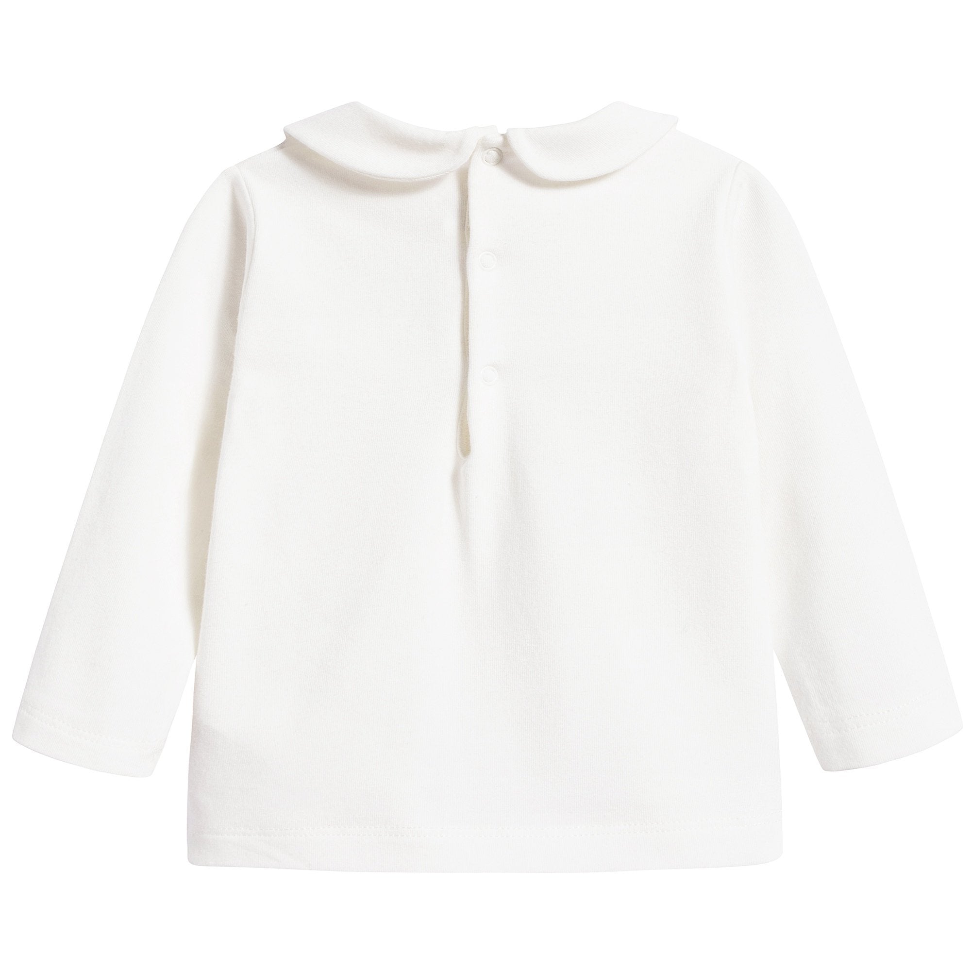 Baby Girls Milk & Red Cotton T-shirt