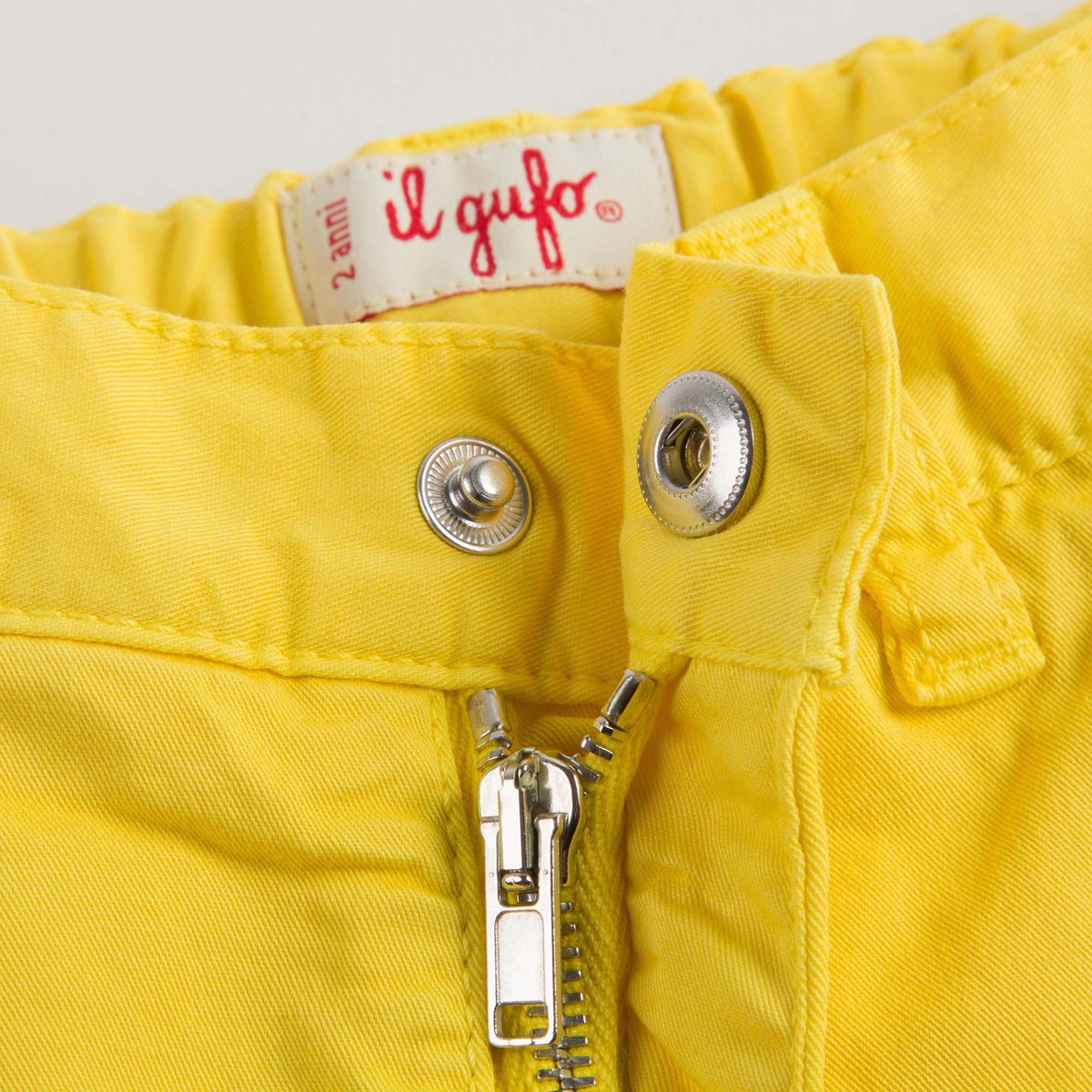 Short en coton jaune pour garçon