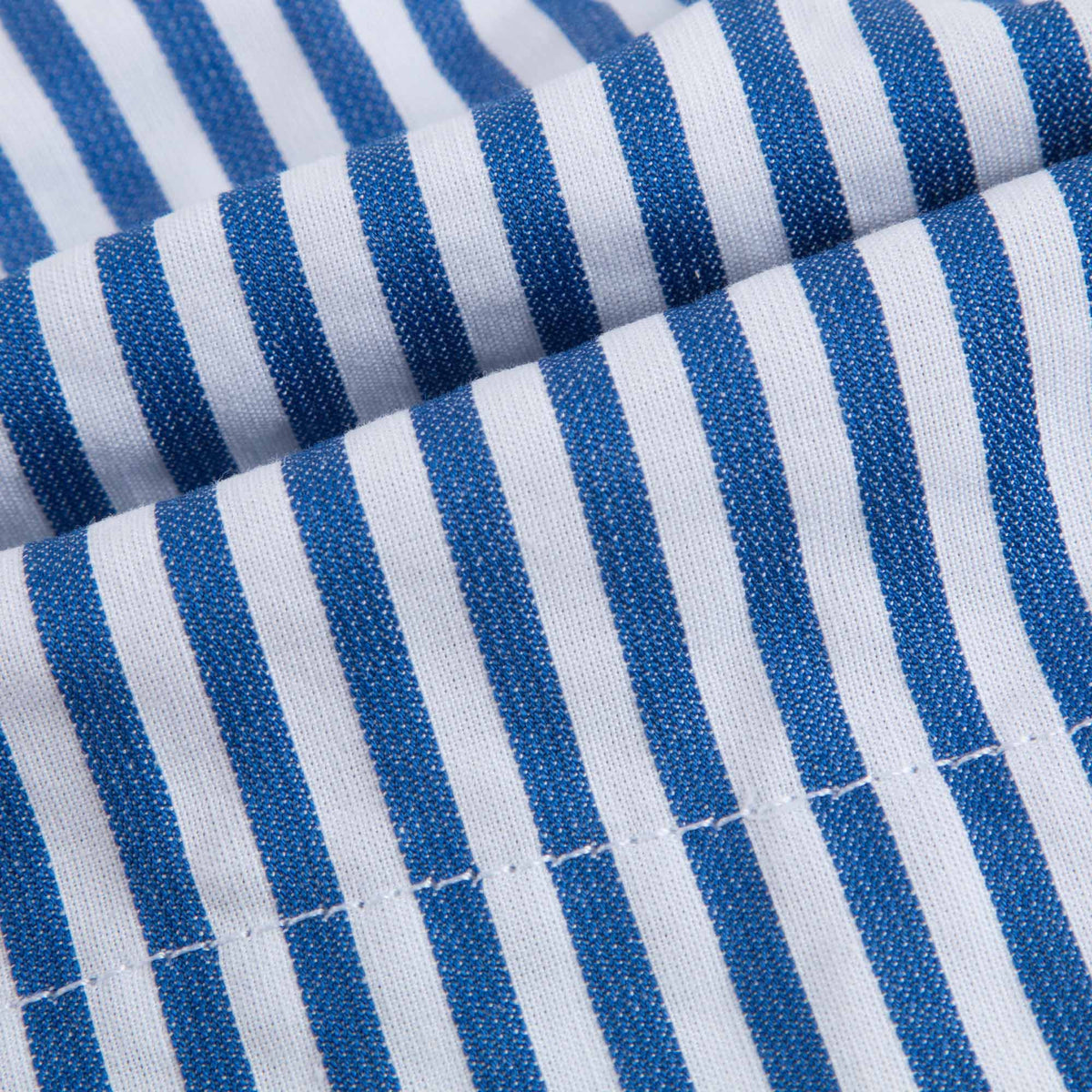 Shorts rayés bleu et blanc pour fille
