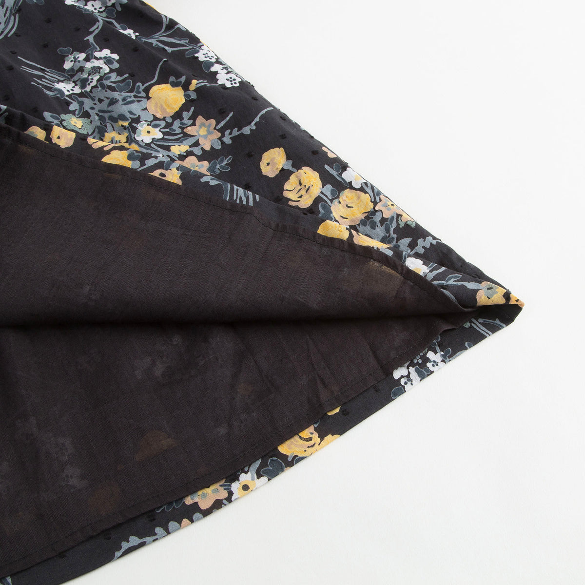 Baby Girls Black Cotton Dress With Gold Flower Print Trims - CÉMAROSE | Children's Fashion Store - 6