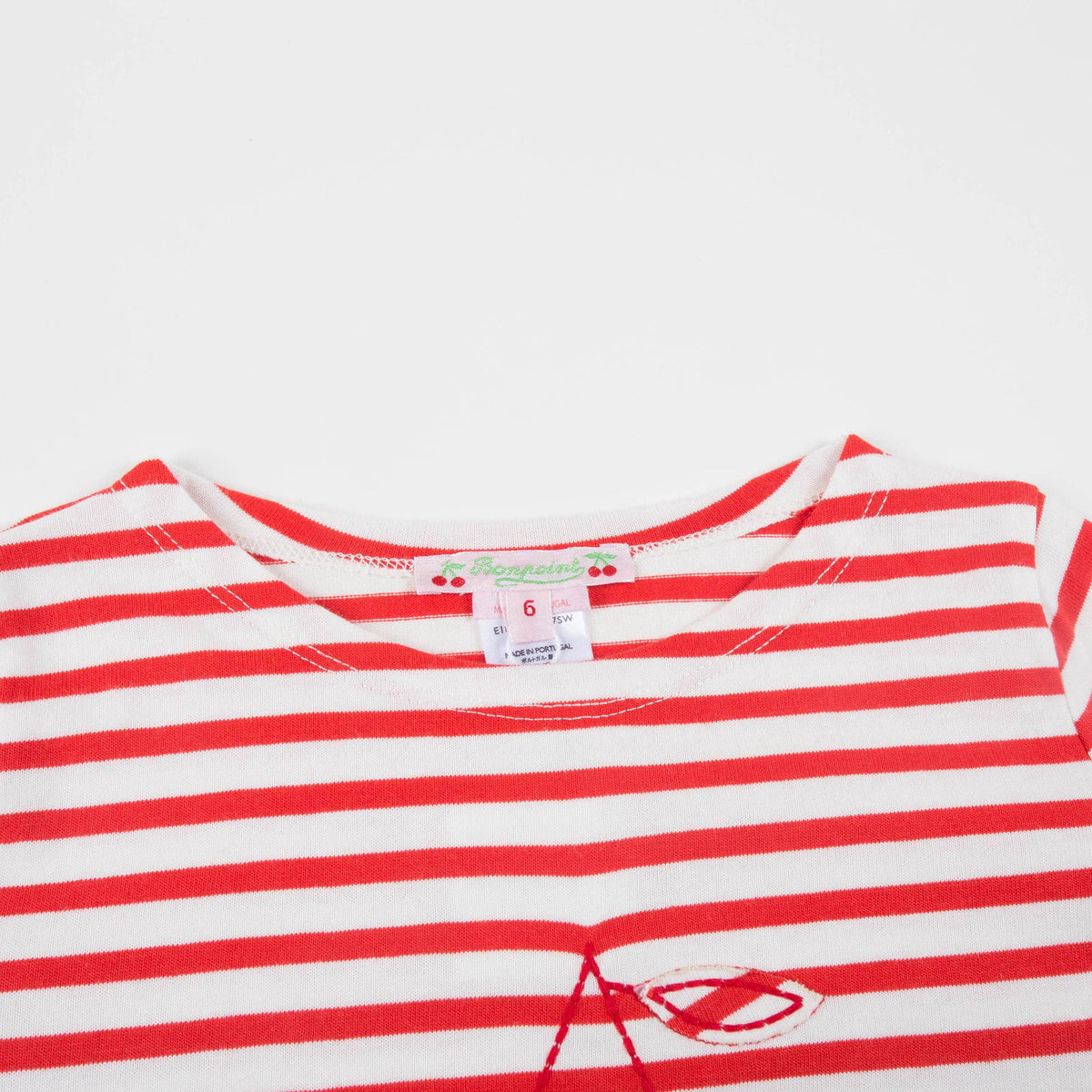 T-shirt rayé rose pour fille