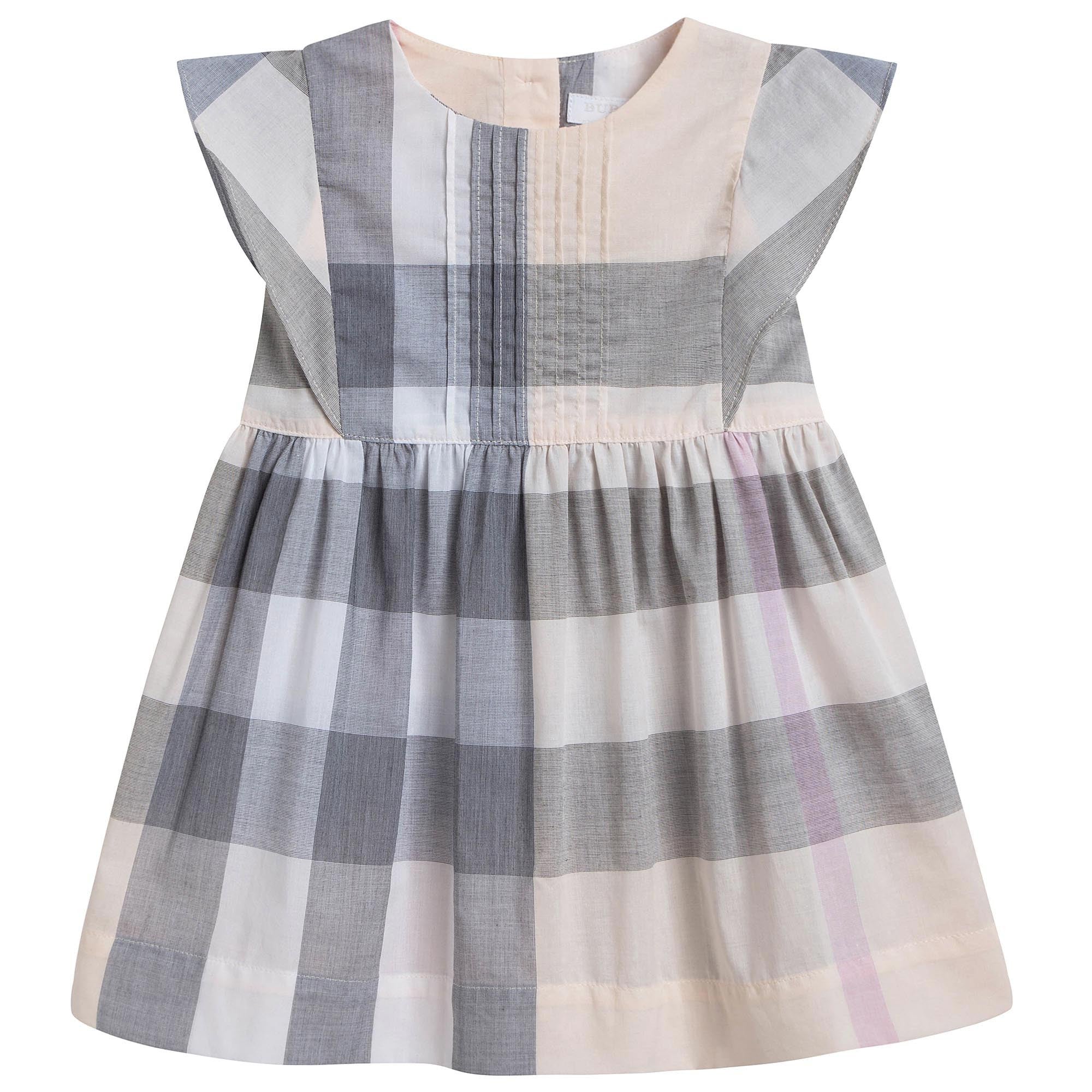 Baby Girl Apricot Check Dress
