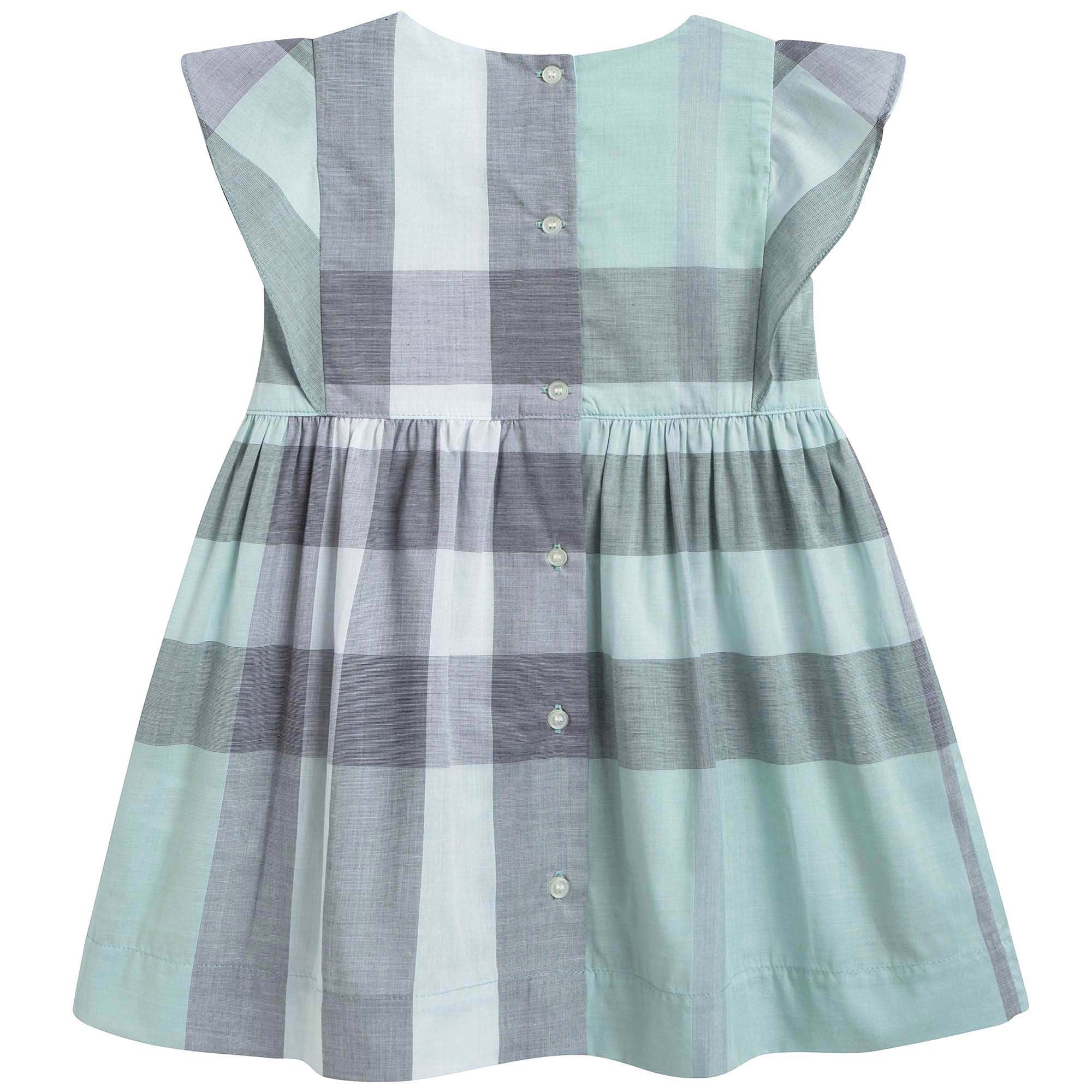 Baby Girl Green Check Dress