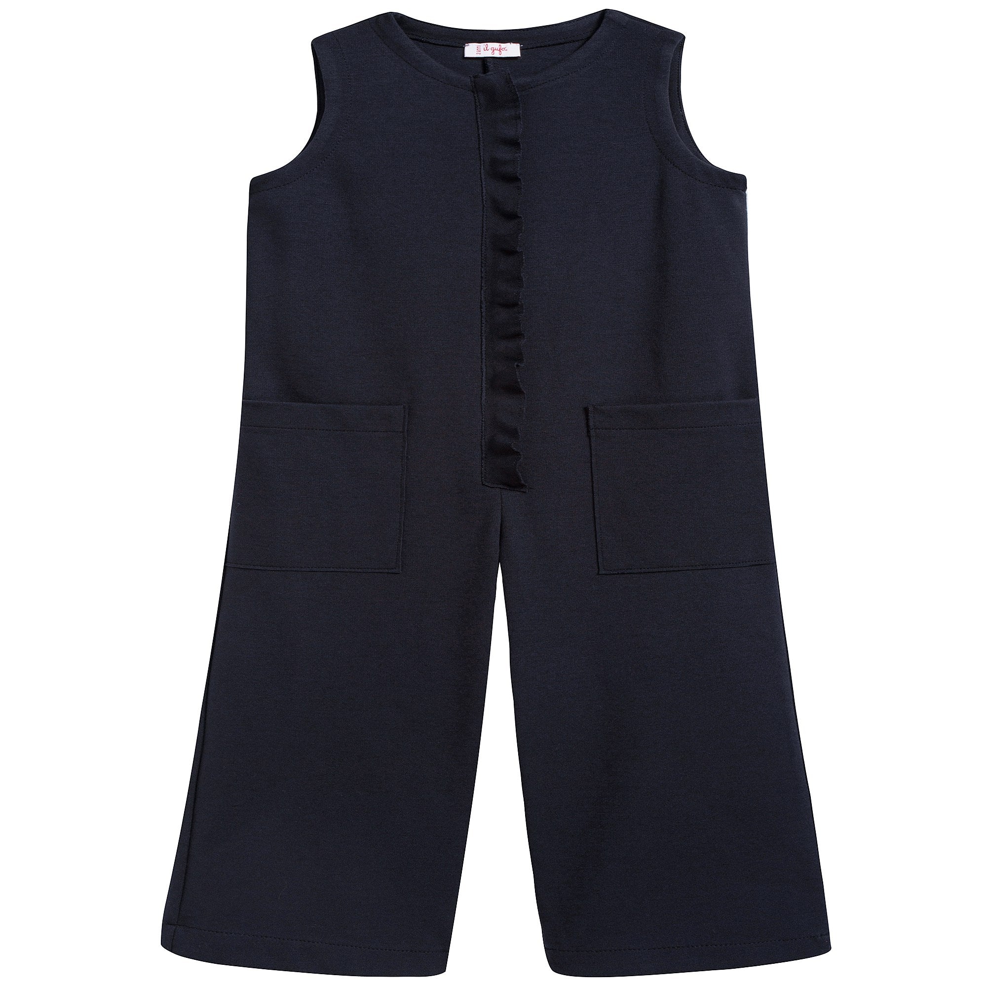 Girls Navy Blue Dungarees
