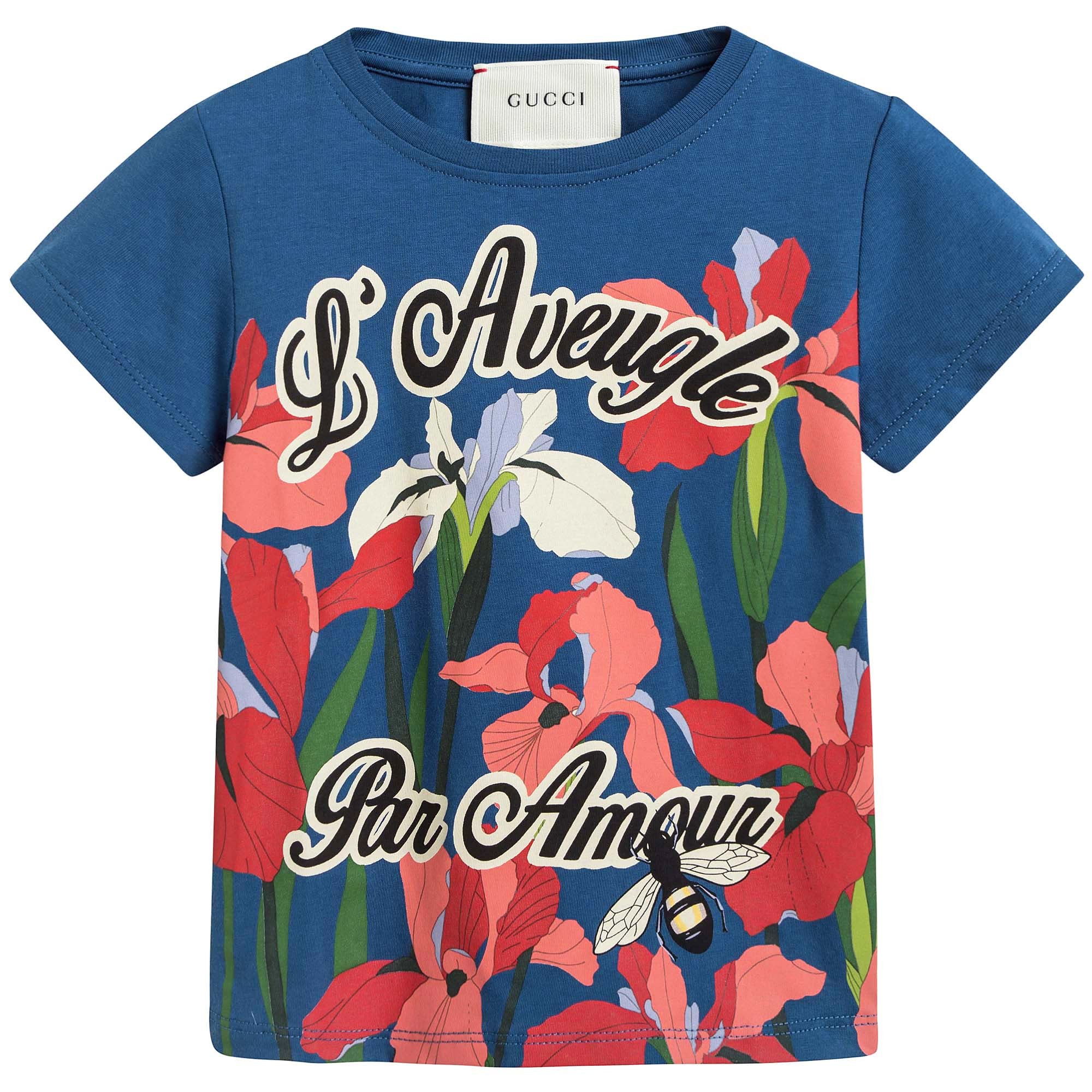 Girls Blue 'L'Aveugle Par Amour' T-Shirt