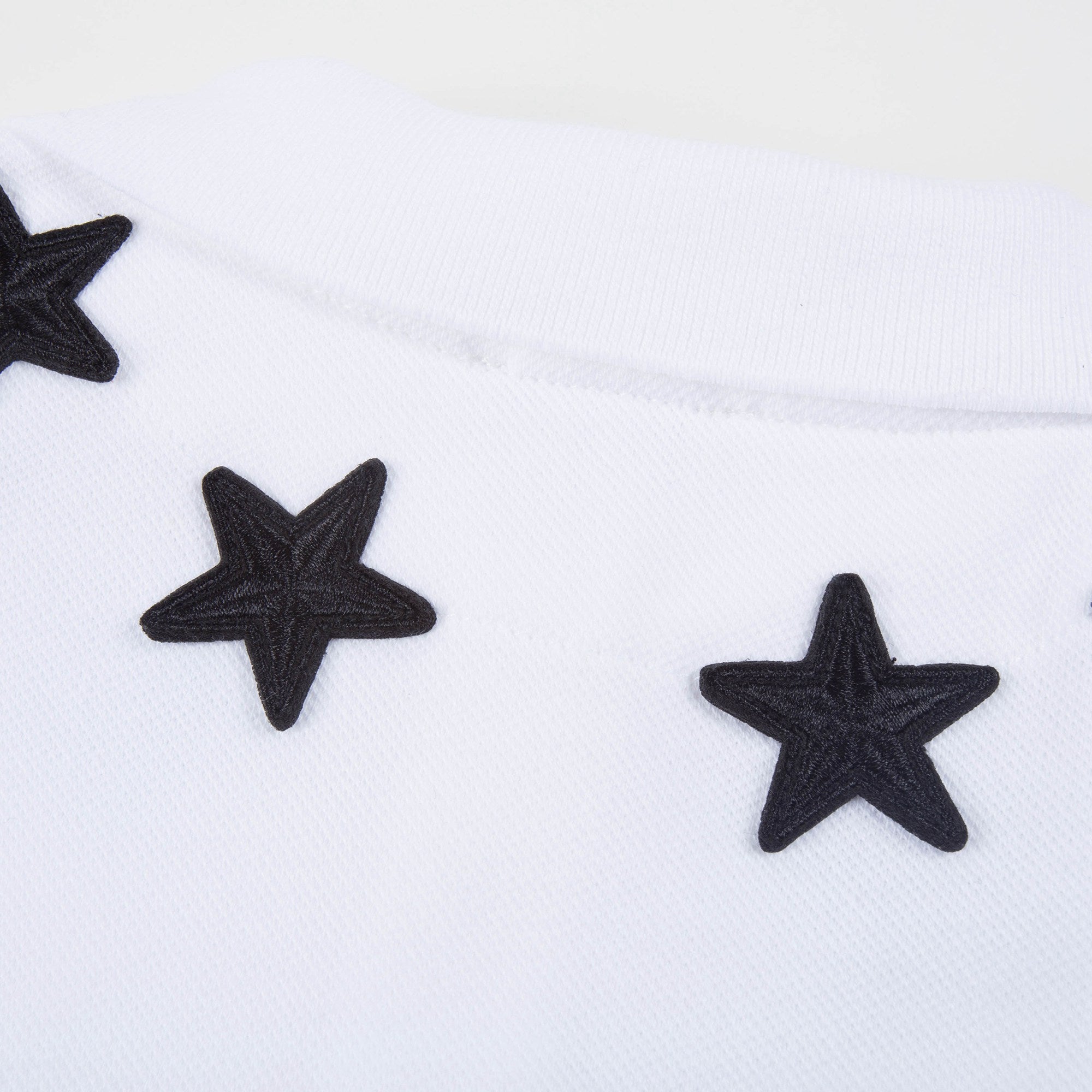 Baby Boys White Viscose Polo Shirt