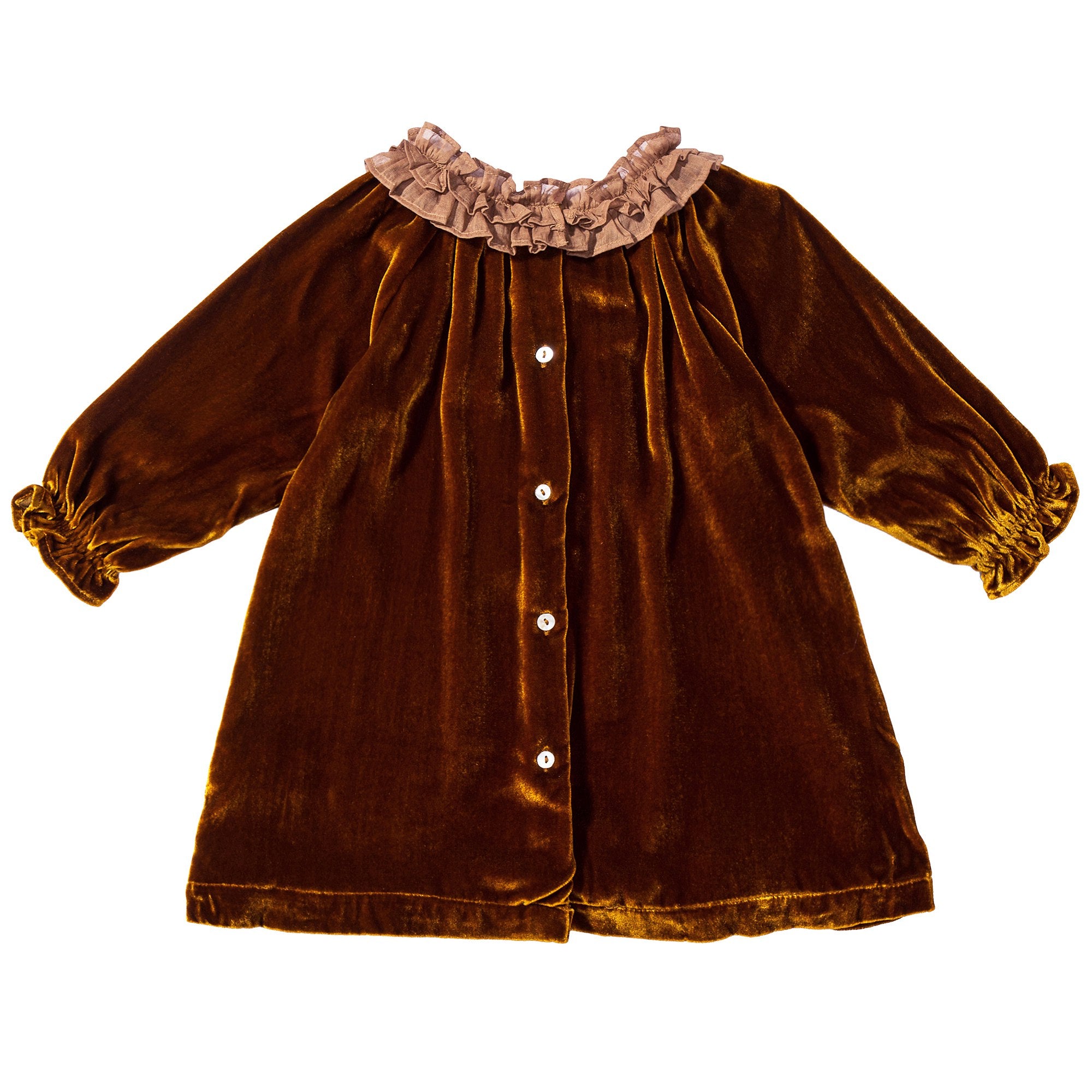Baby Girls Dark Berry Woven Dress