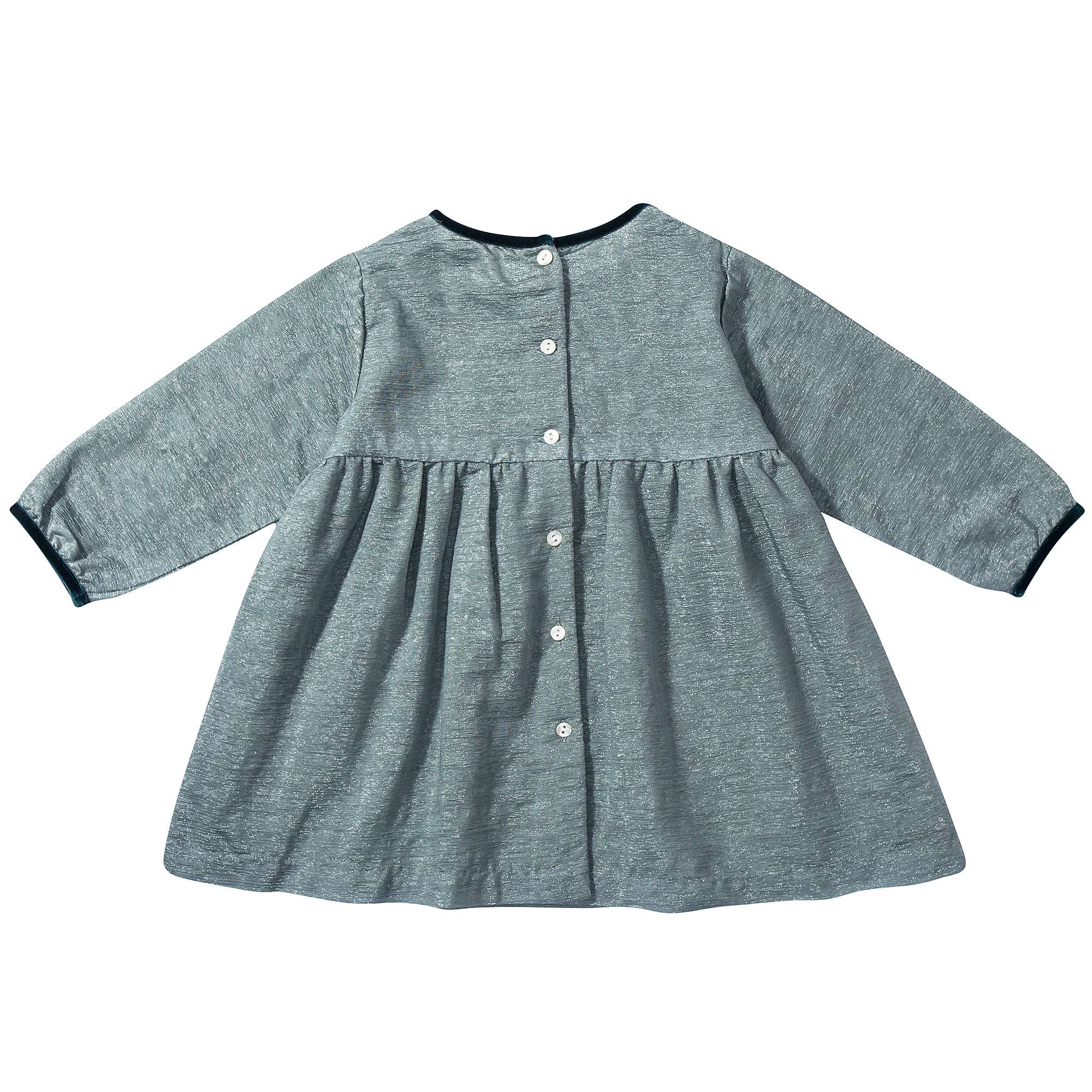 Baby Girls Seafoam Ripple Woven Dress