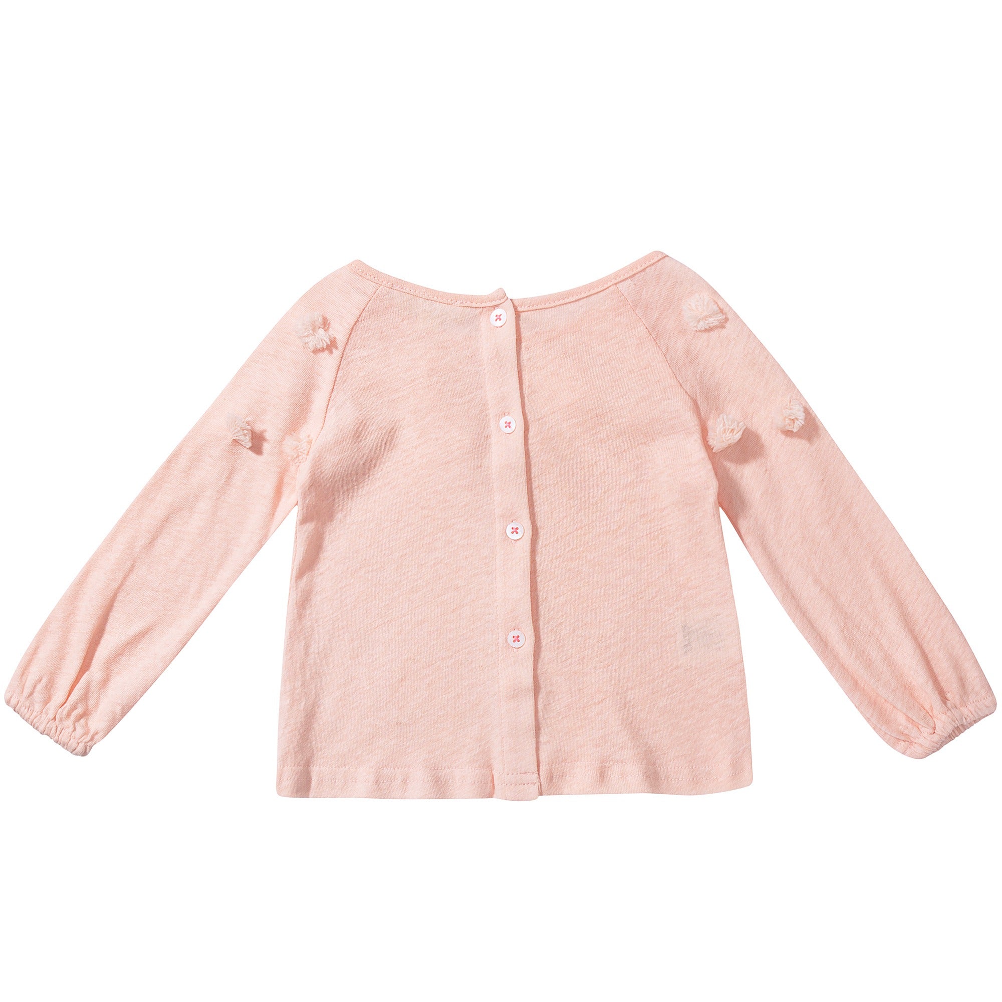 Girls Pink Cotton T-shirt