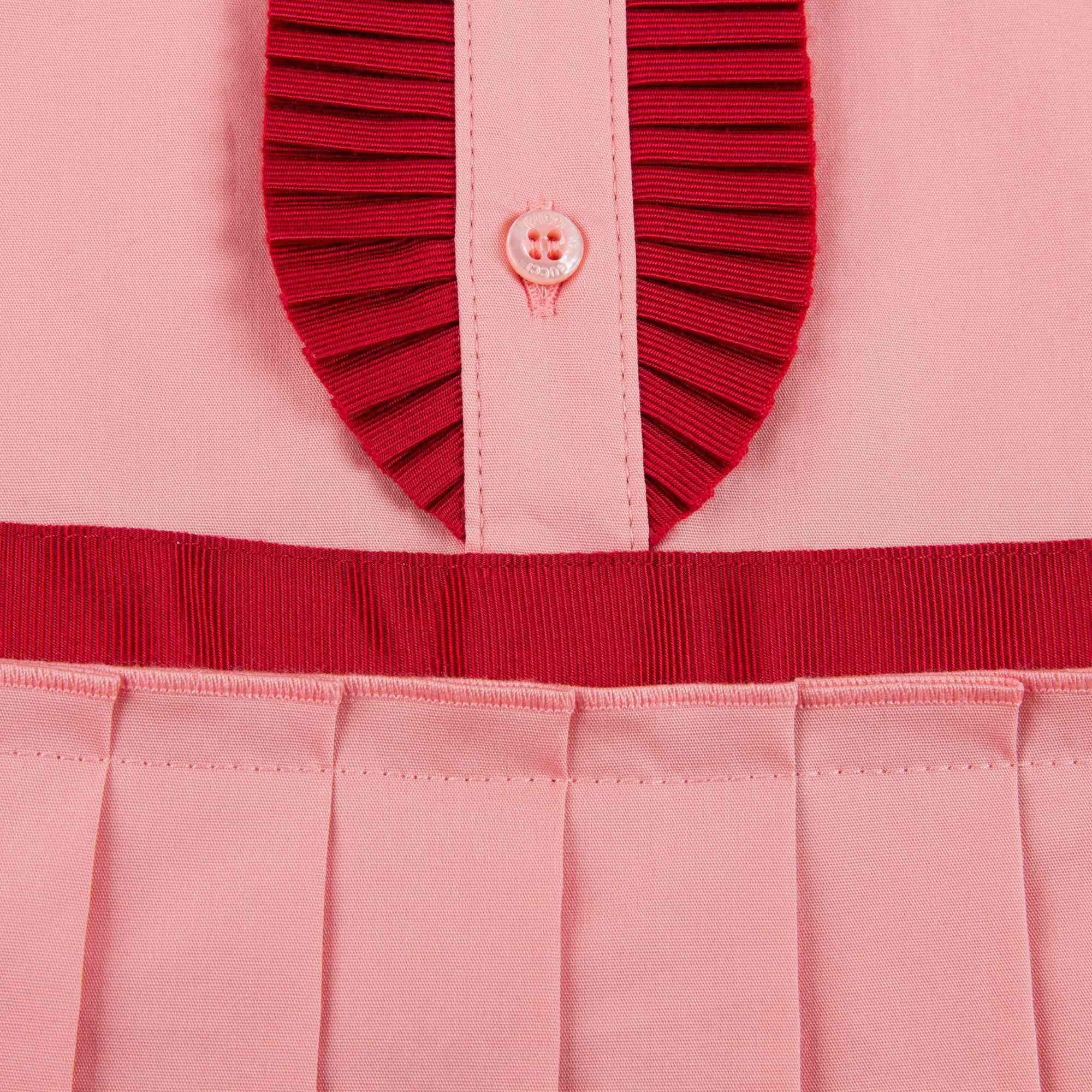 Girls Pink Cotton Frill Dress