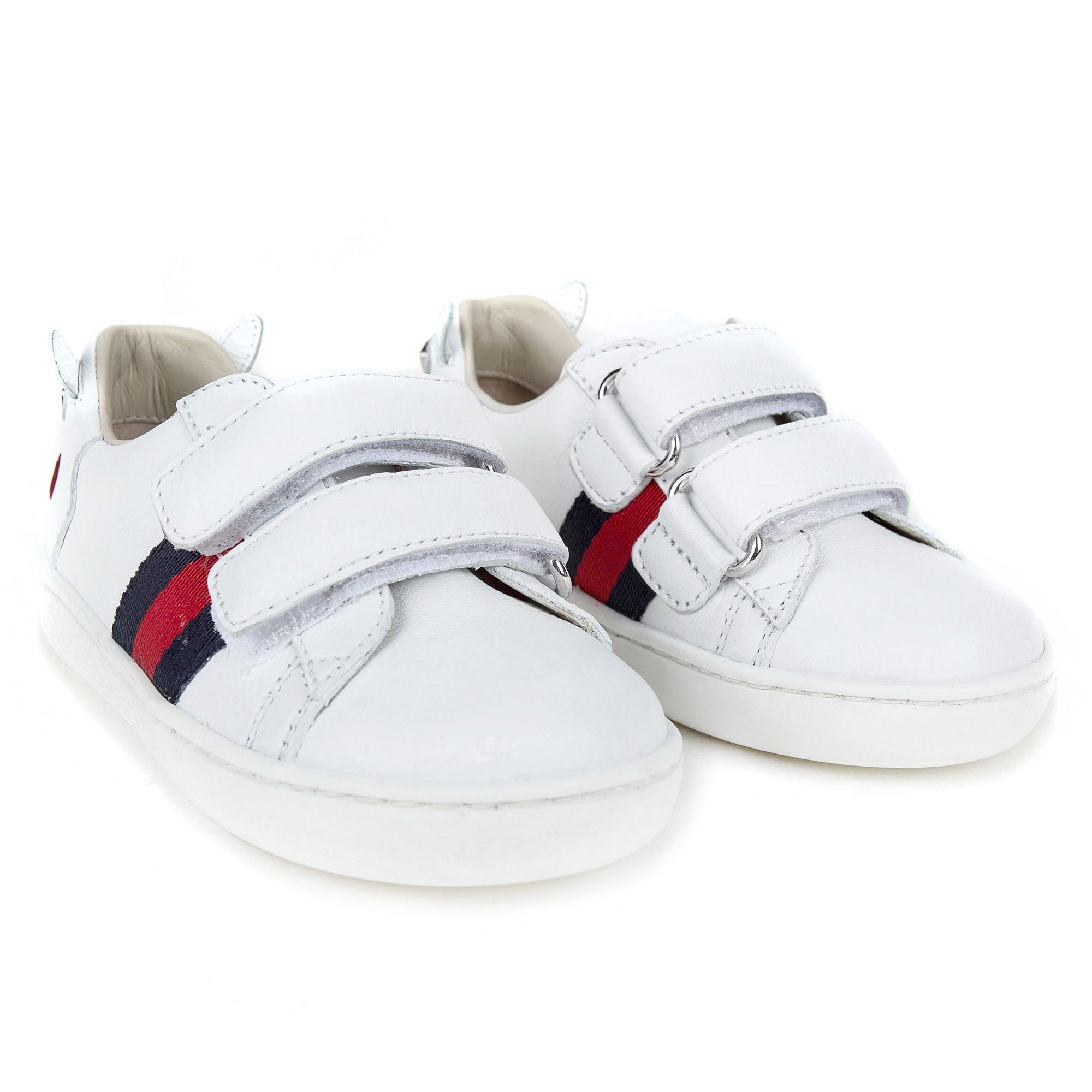 Baby White Leather Trainers
