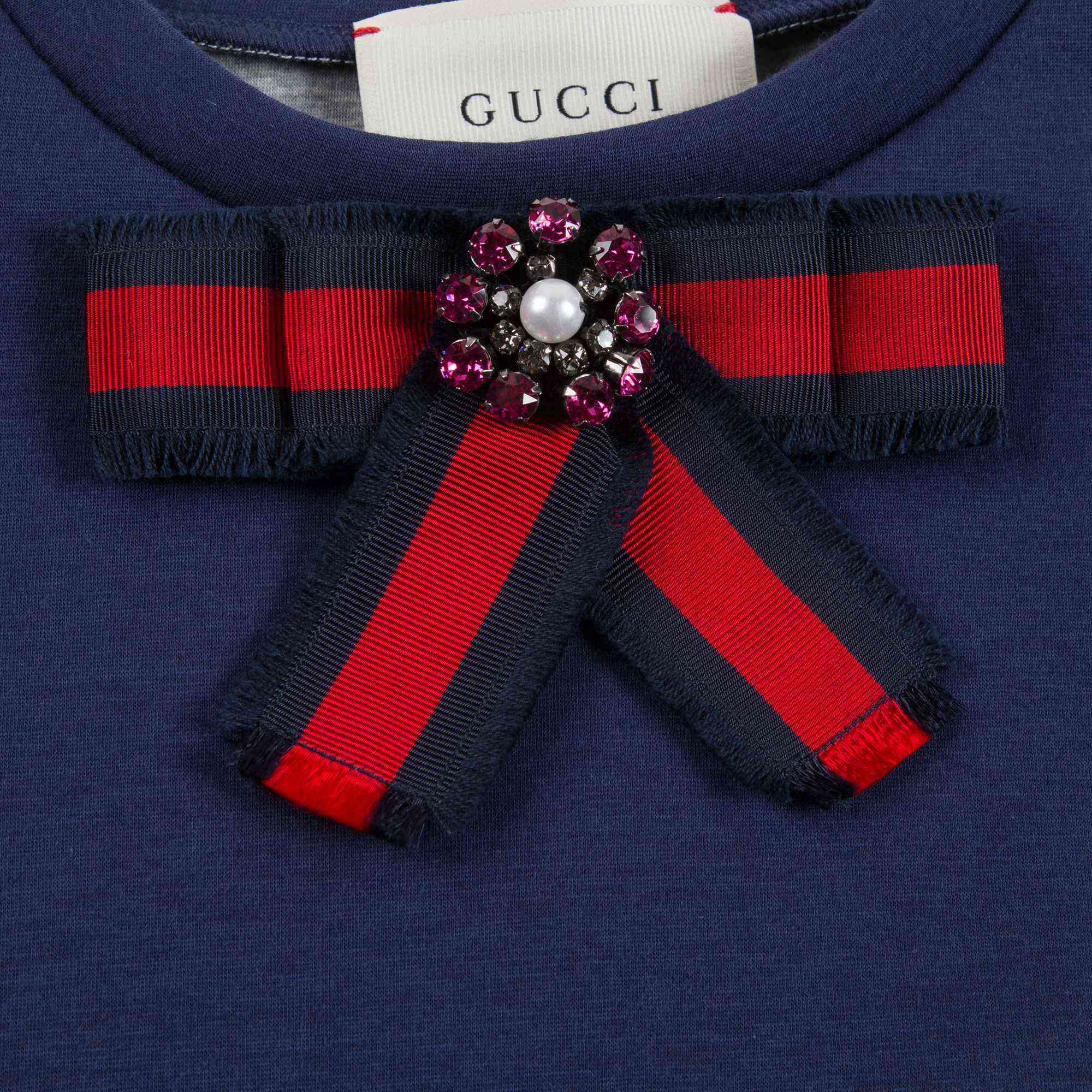 Baby Girls Navy Blue Neoprene Sweatshirt