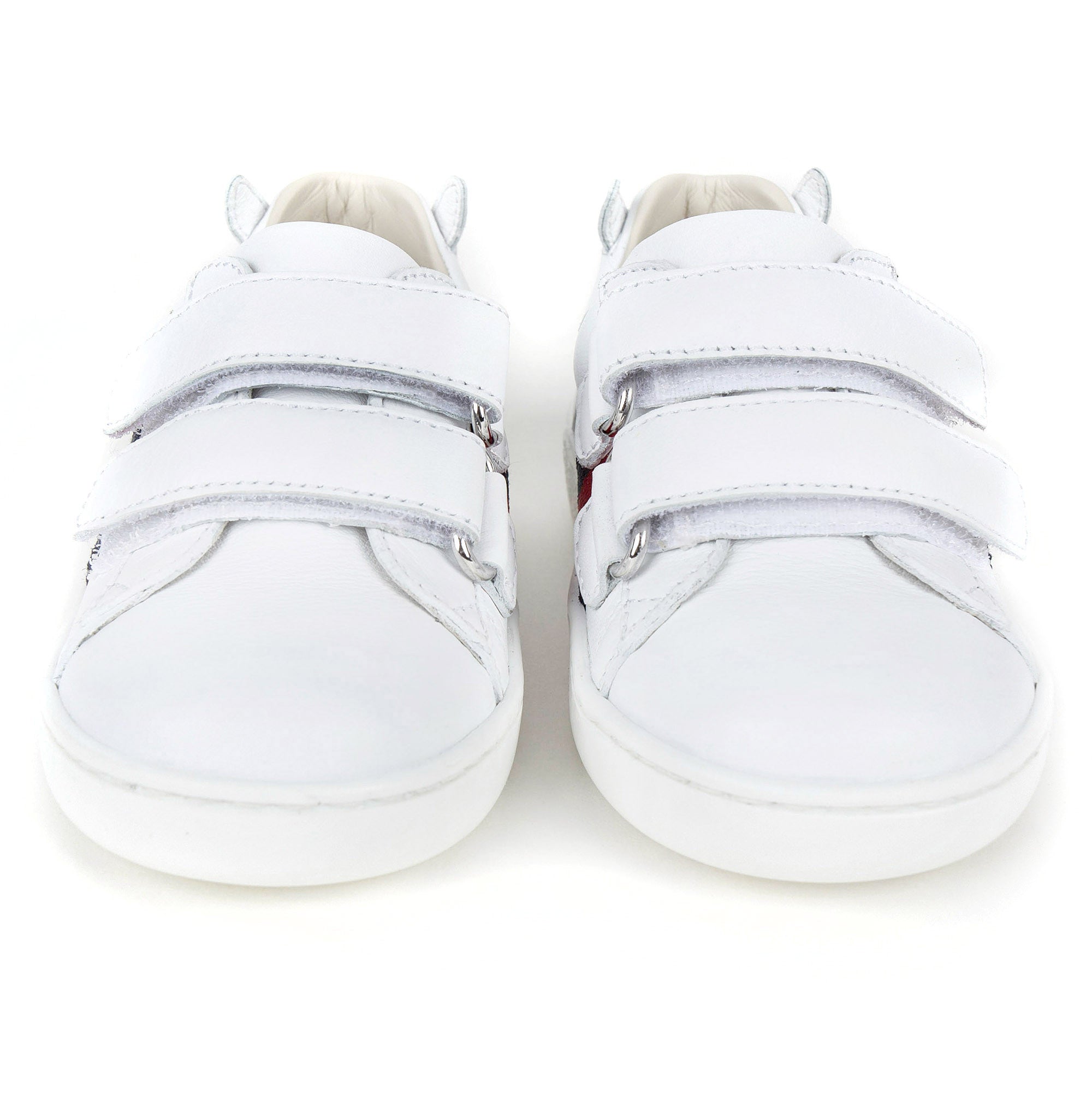 Baby White Leather Trainers
