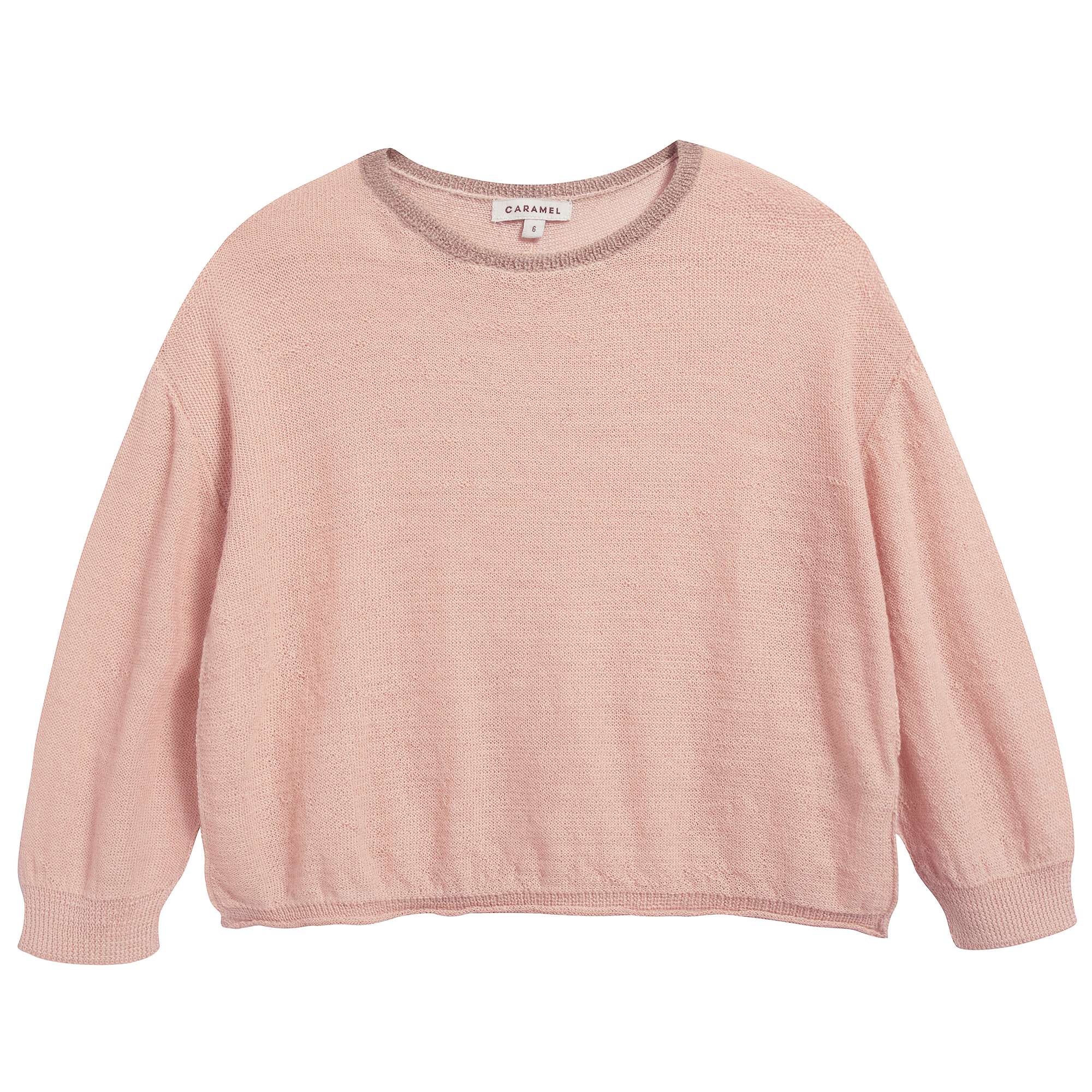 Girls Pink Baby Alpaca Knitwear Jumper