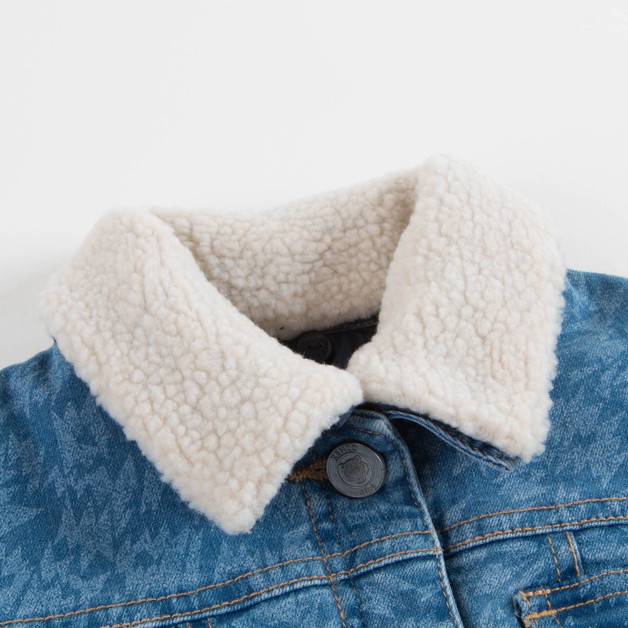 Girls Denim Blue Coat