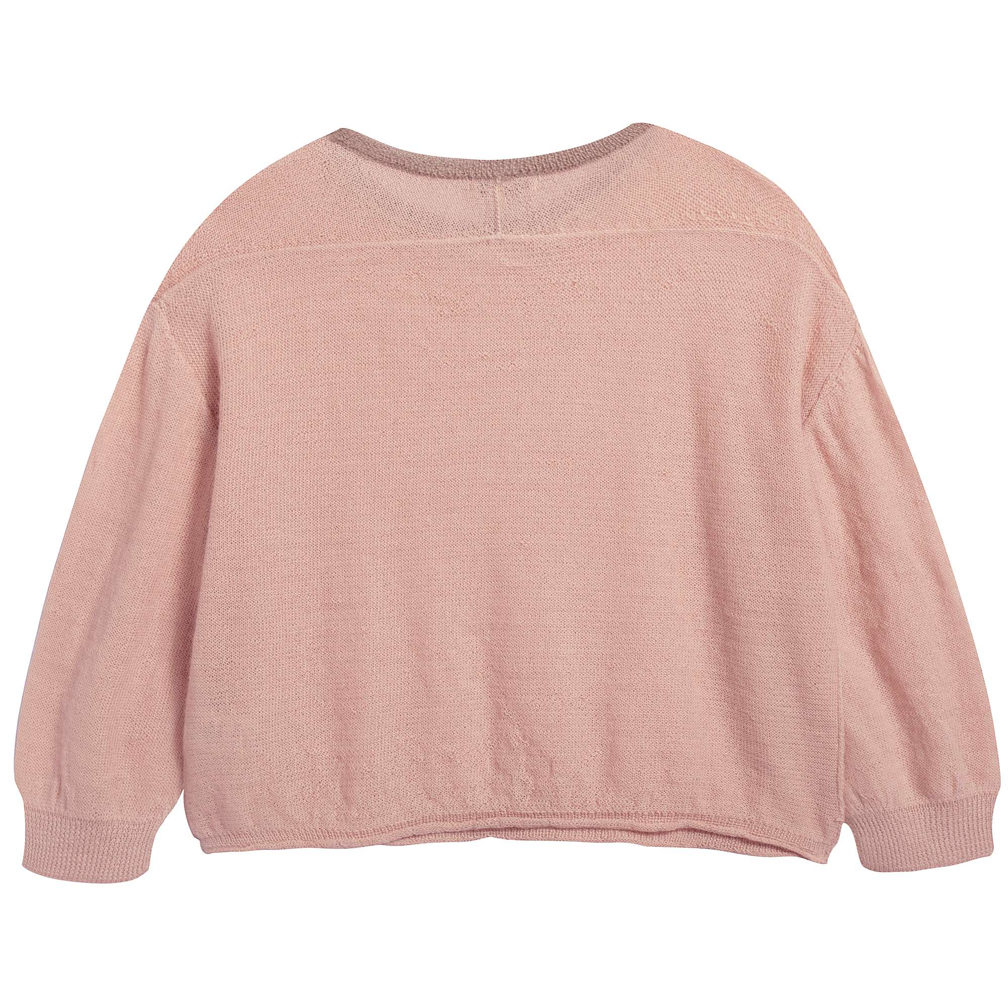 Girls Pink Baby Alpaca Knitwear Jumper