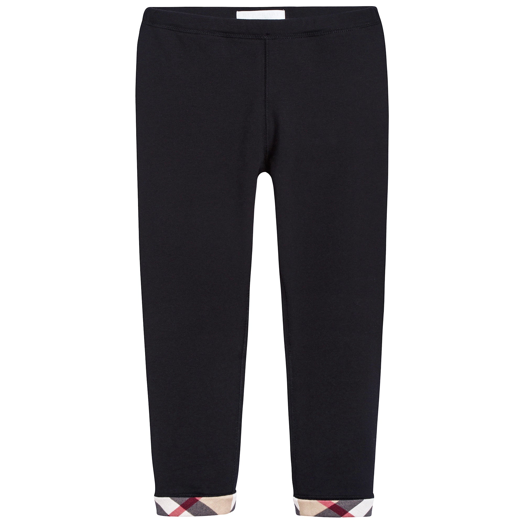 Girls Black Cotton Leggings
