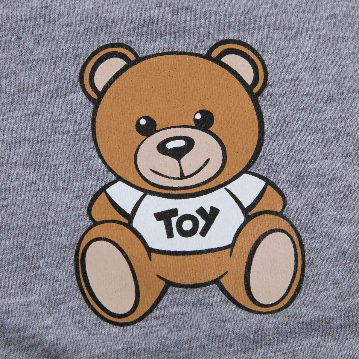 Ensemble 3 pièces de grenouillère bébé imprimée jouet blanc et gris