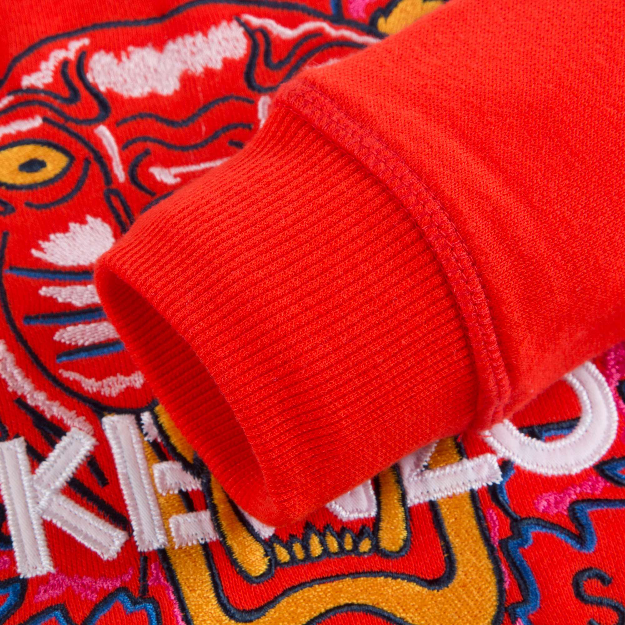 Girls Dark Orange Tiger Logo Sweatshirt