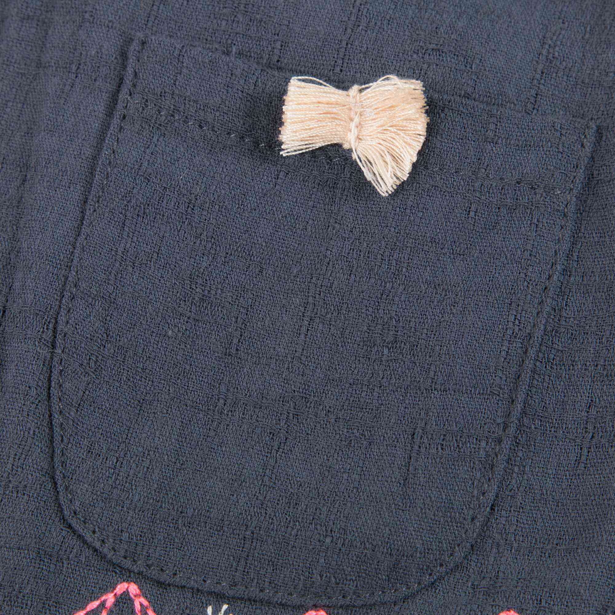 Girls Blue "Chechouan" Cotton Skirt