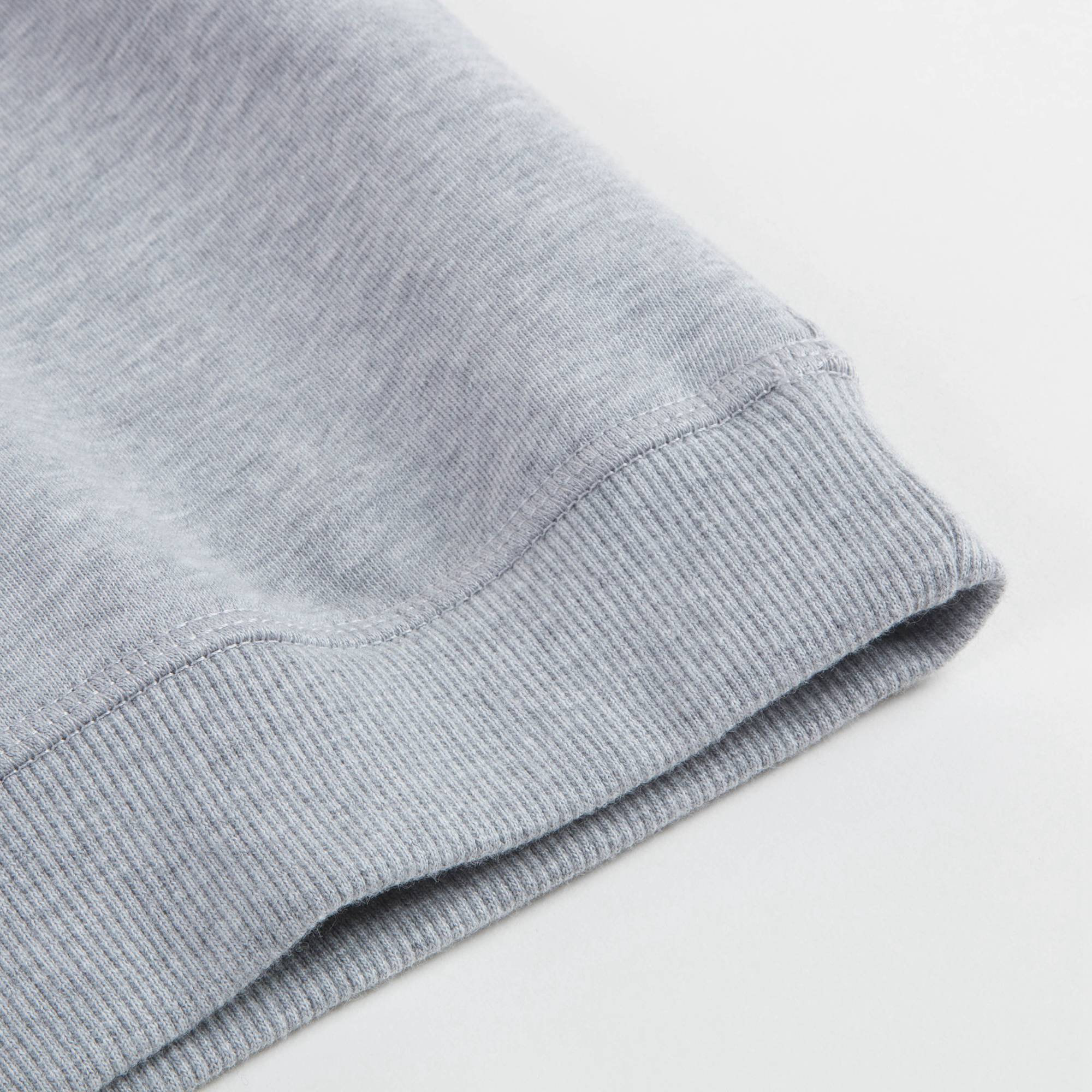 Girls Marl Grey Printed Cotton Sweatshirt