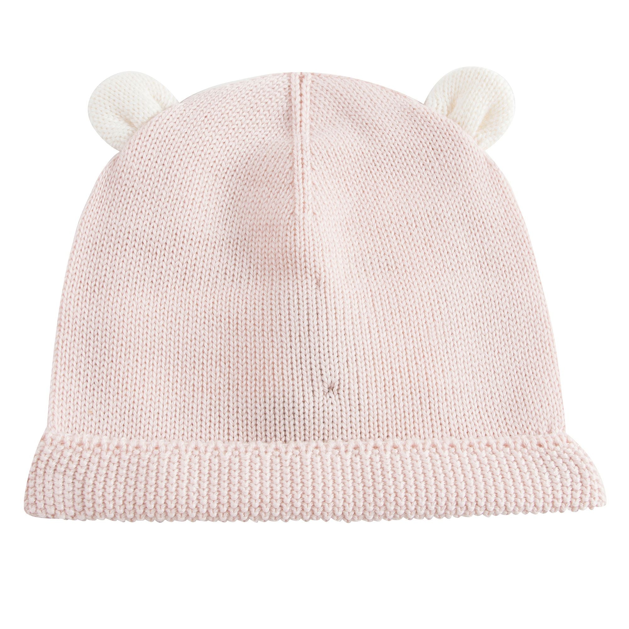 Baby Pink Knitted Hat With Ears