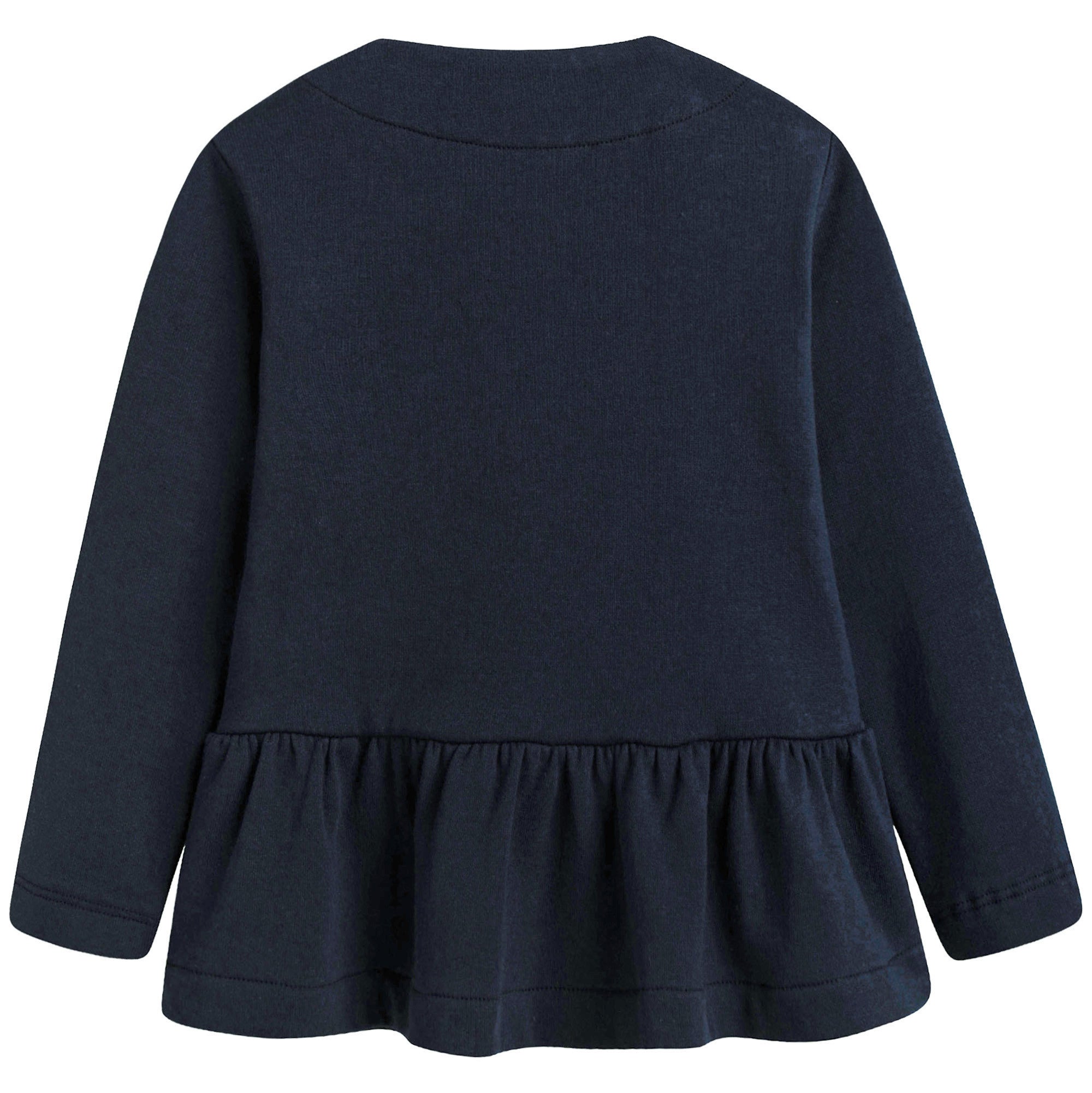Girls Dark Blue Jersey Jacket