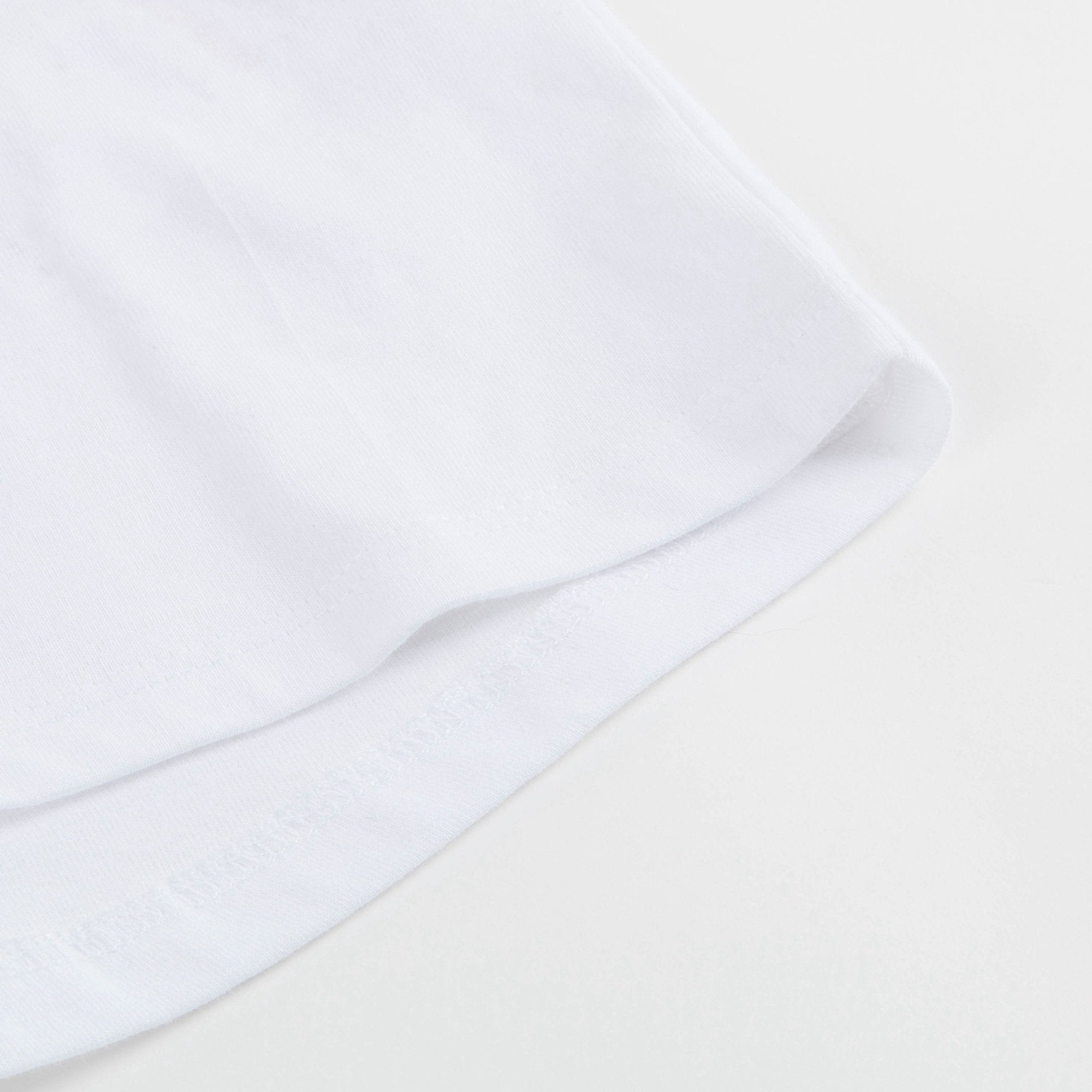 Girls White Logo Cotton T-shirt