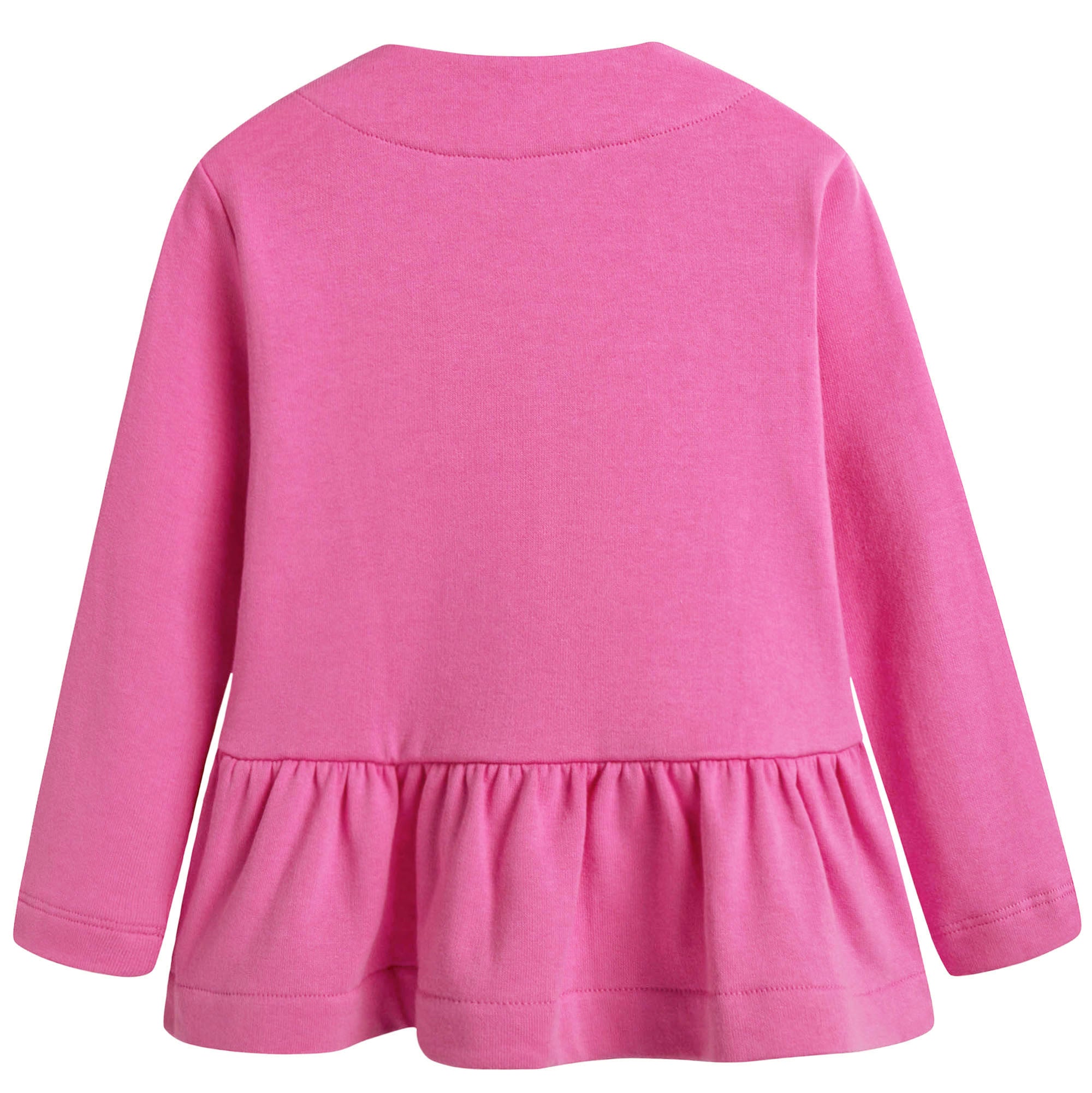 Girls Dark Pink Jersey Jacket