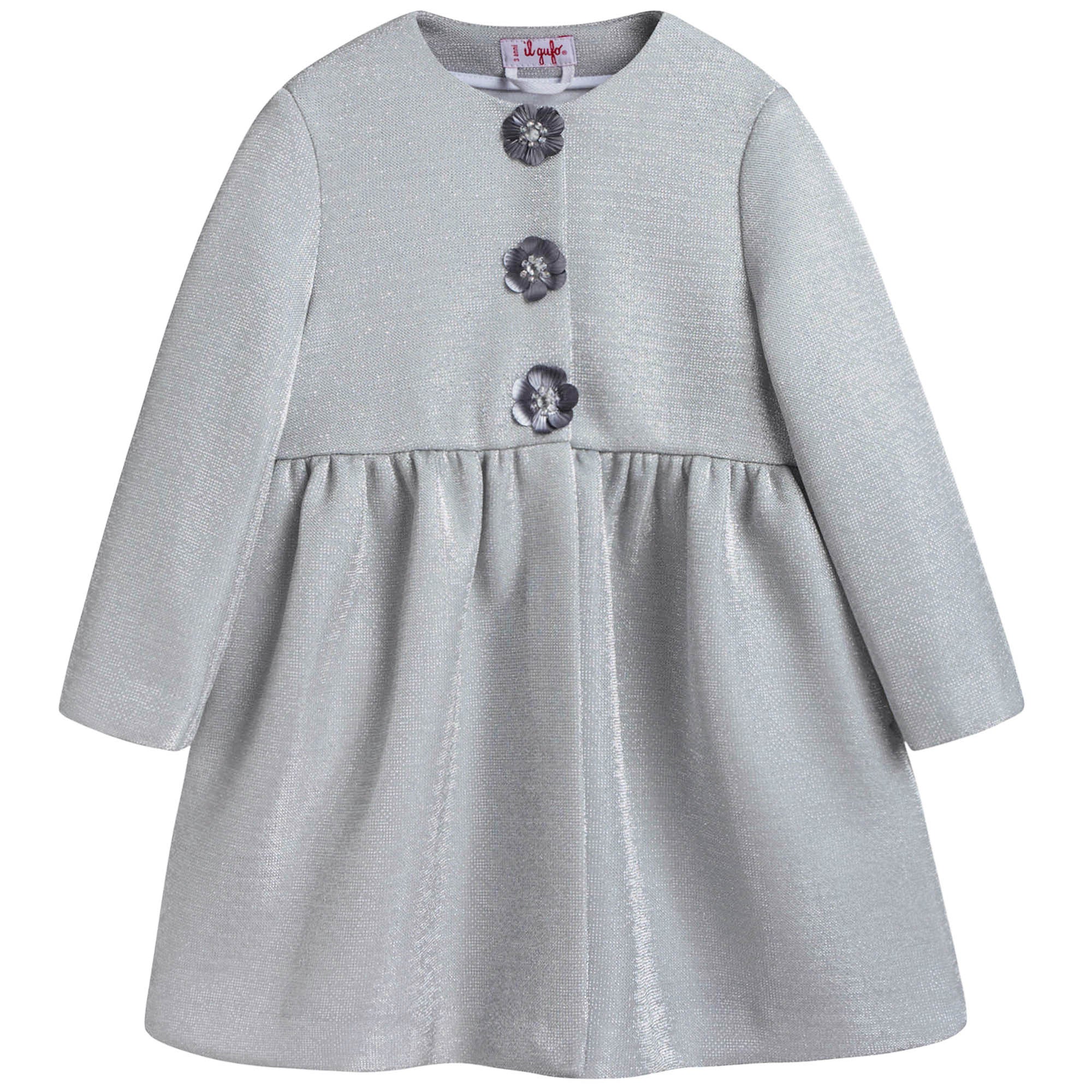 Girls Silver Coat