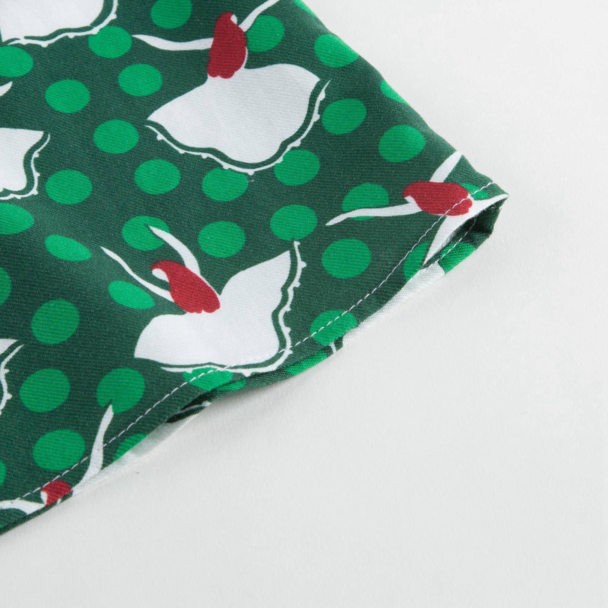Girls Green Dancer Printed Dress