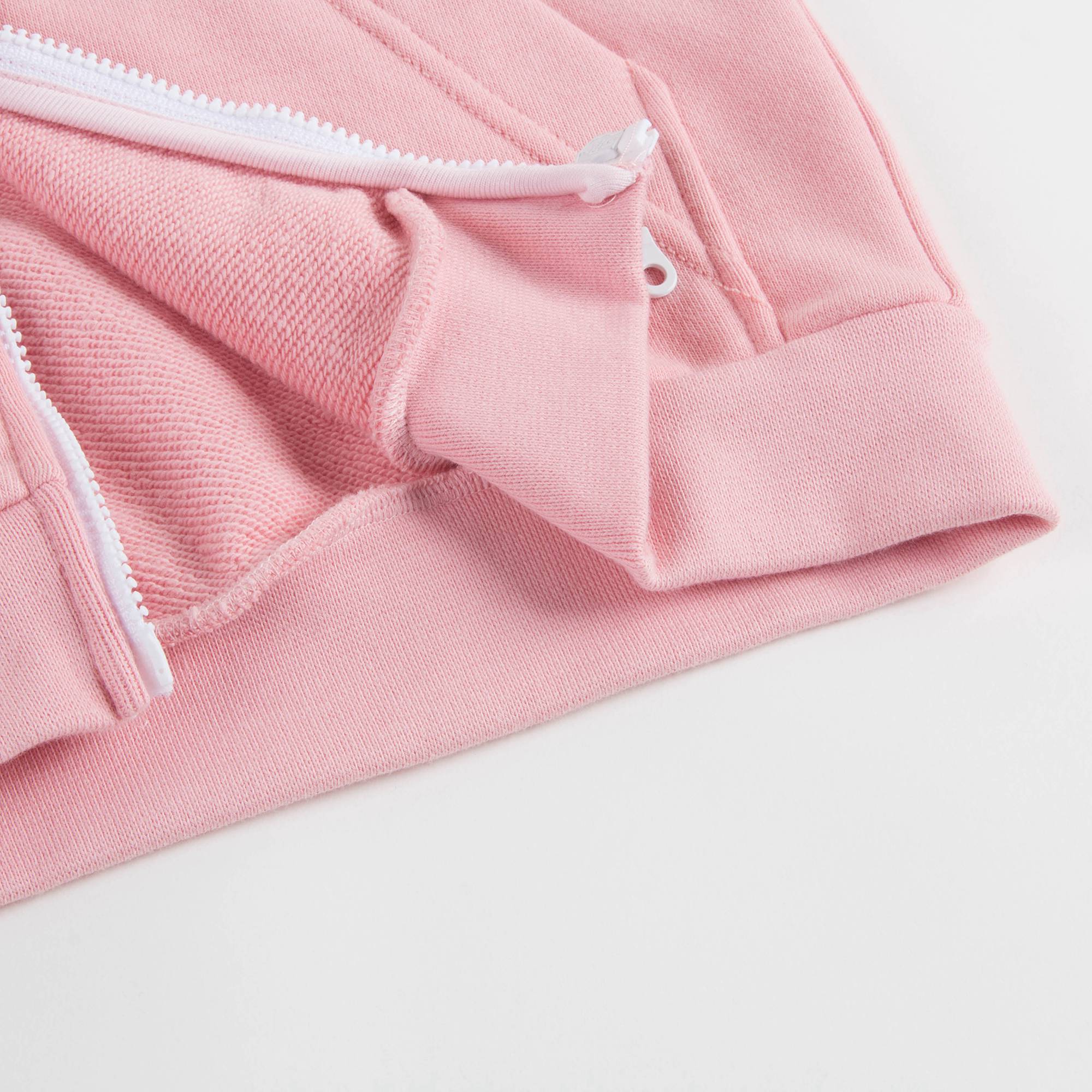 Girls Middle Pink Cotton Cradigan