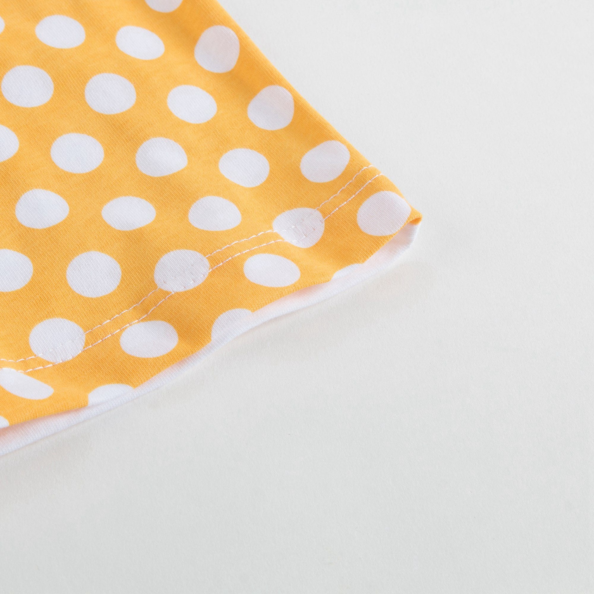 Girls Yellow Cotton T-shirt