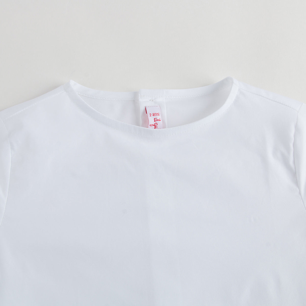 Girls White Cotton Lotus Leaf Trims Blouse - CÉMAROSE | Children's Fashion Store - 3