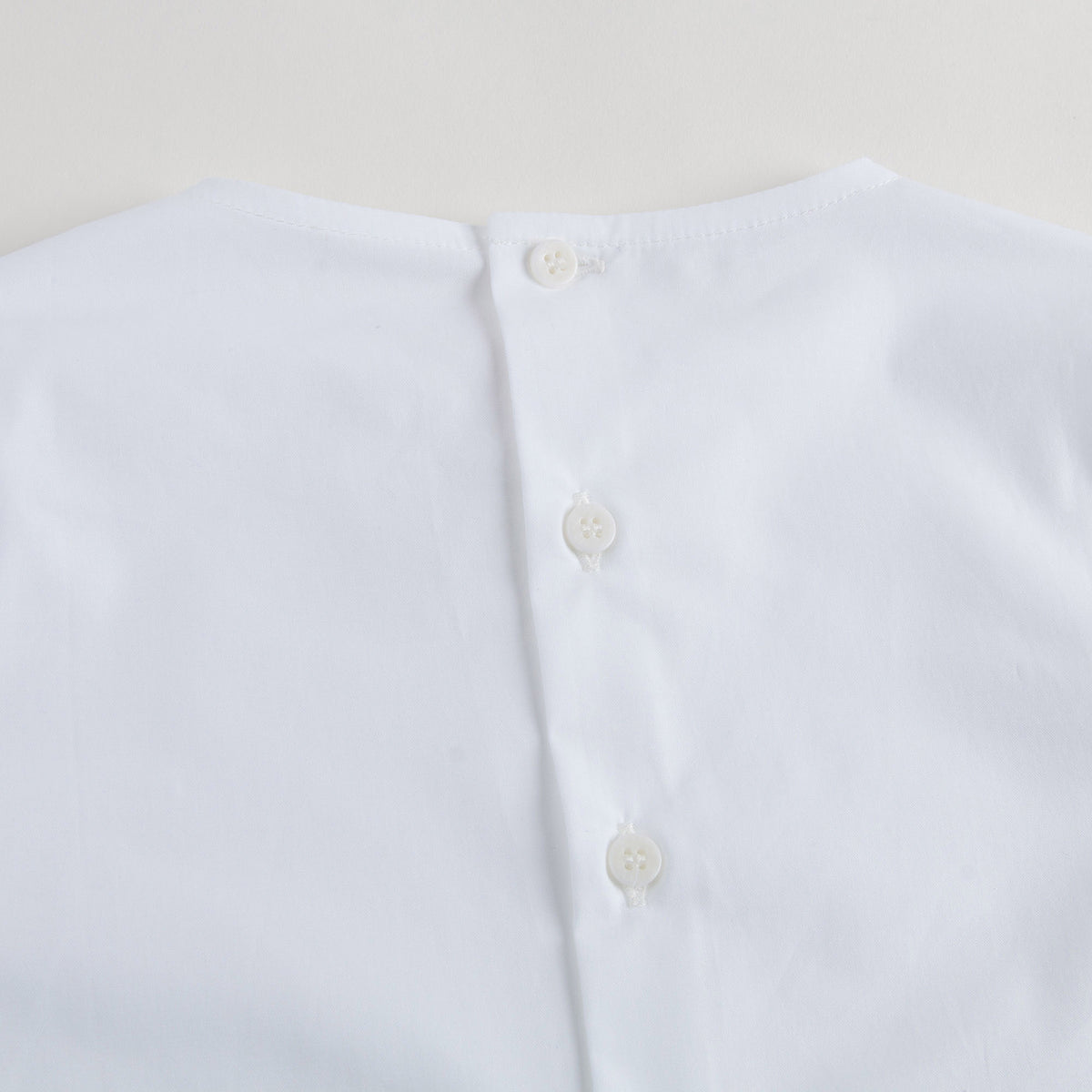 Girls White Cotton Lotus Leaf Trims Blouse - CÉMAROSE | Children's Fashion Store - 6