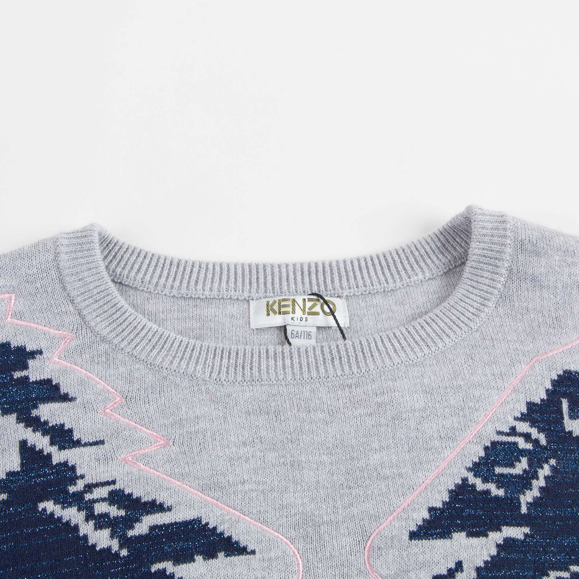 Girls Marl Grey Cotton Sweatshirt
